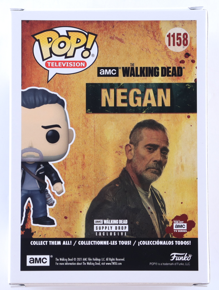 Jeffrey Dean Morgan Signed "The Walking Dead" #1158 Negan Funko Pop! Vinyl Figure (ACOA) at PristineAuction.com Jeffrey Dean Morgan Signed "The Walking Dead" #1158 Negan Funko Pop! Vinyl Figure (ACOA) at PristineAuction.com