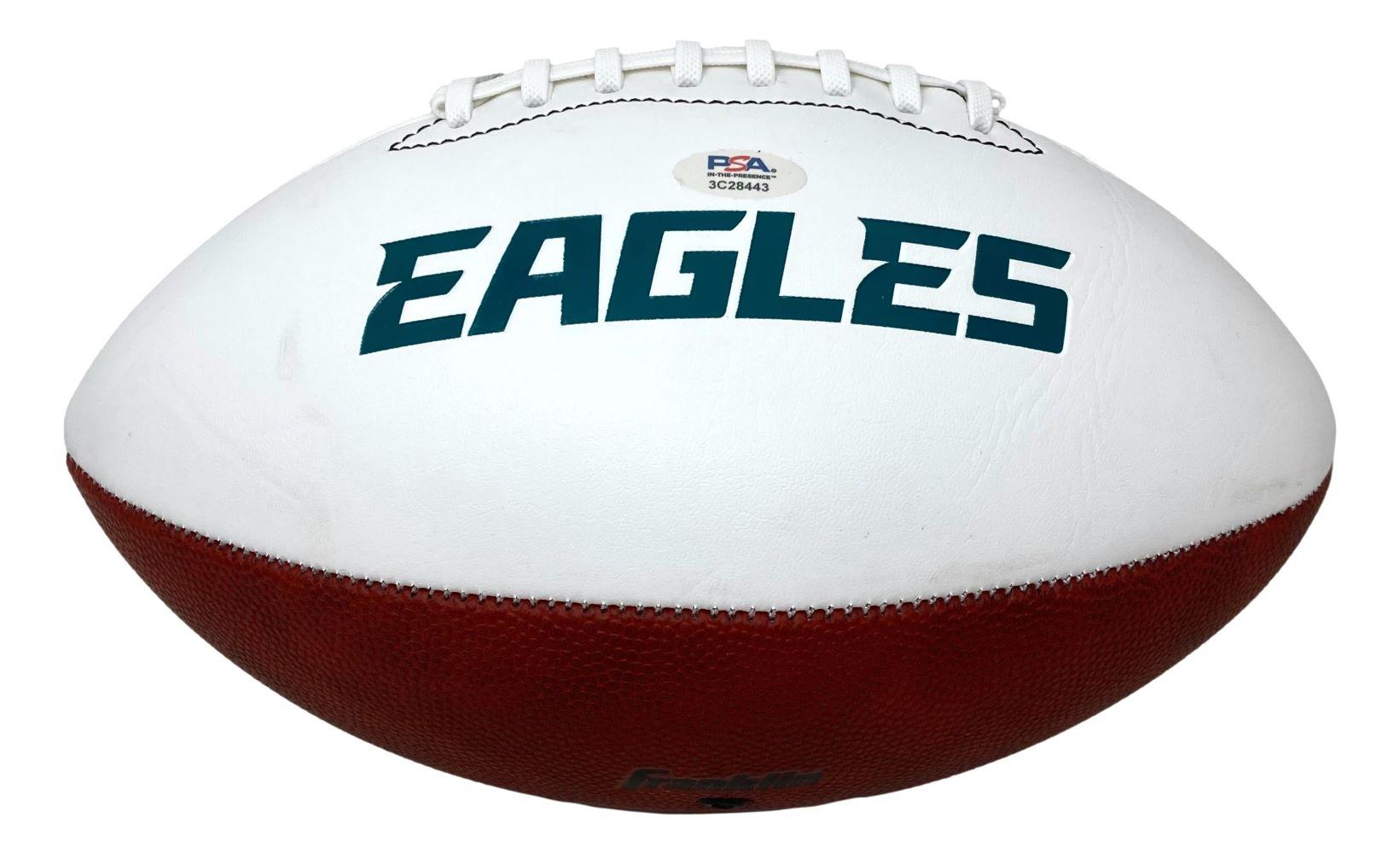 Jason Kelce Signed Eagles Logo Football (PSA) at PristineAuction.com Jason Kelce Signed Eagles Logo Football (PSA) at PristineAuction.com