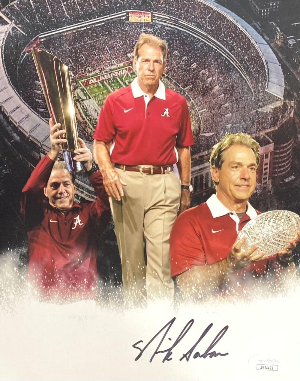 Nick Saban Signed Alabama Crimson Tide 8x10 Photo (JSA) at PristineAuction.com Nick Saban Signed Alabama Crimson Tide 8x10 Photo (JSA) at PristineAuction.com
