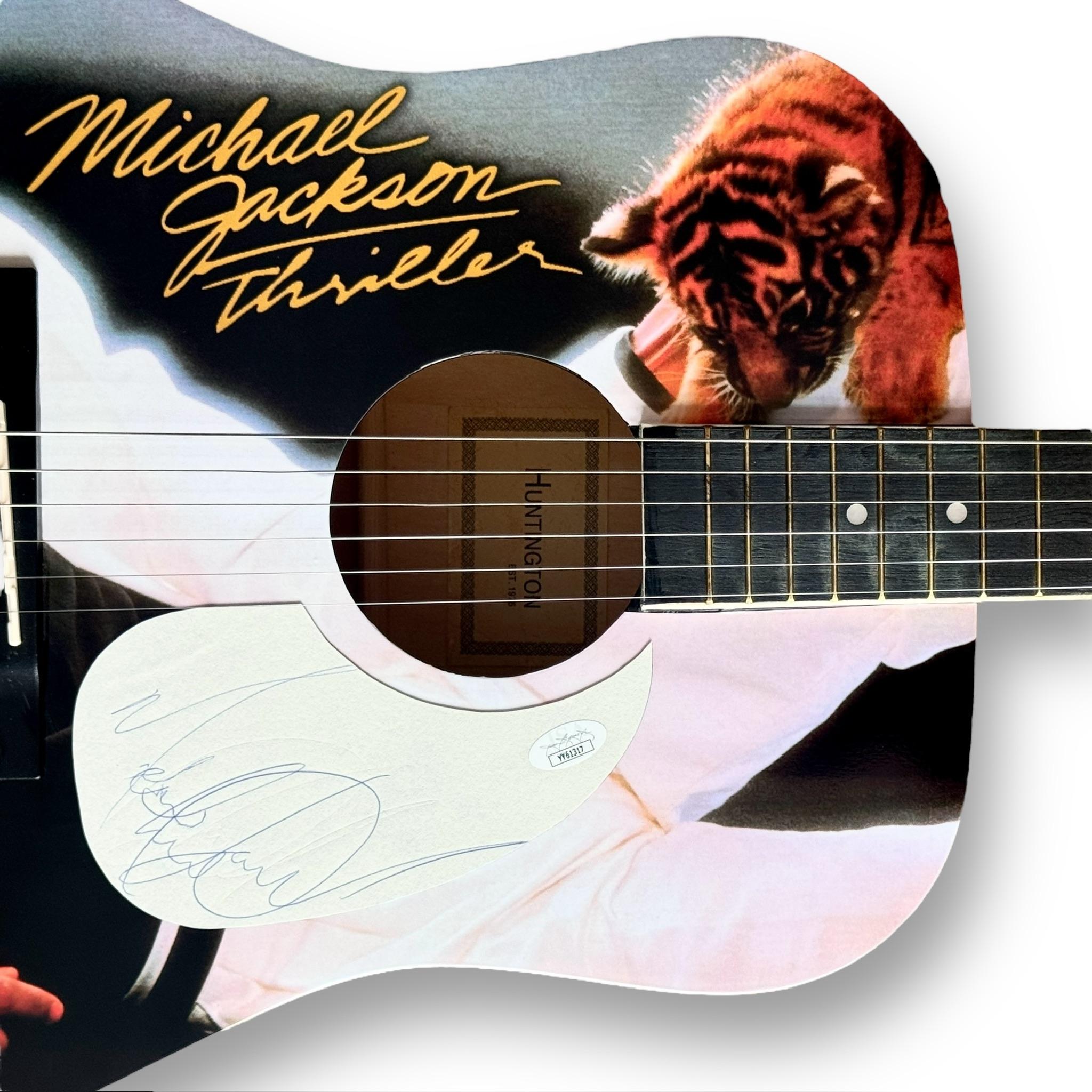 Michael Jackson Signed Custom Acoustic Guitar (JSA LOA) at PristineAuction.com Michael Jackson Signed Custom Acoustic Guitar (JSA LOA) at PristineAuction.com