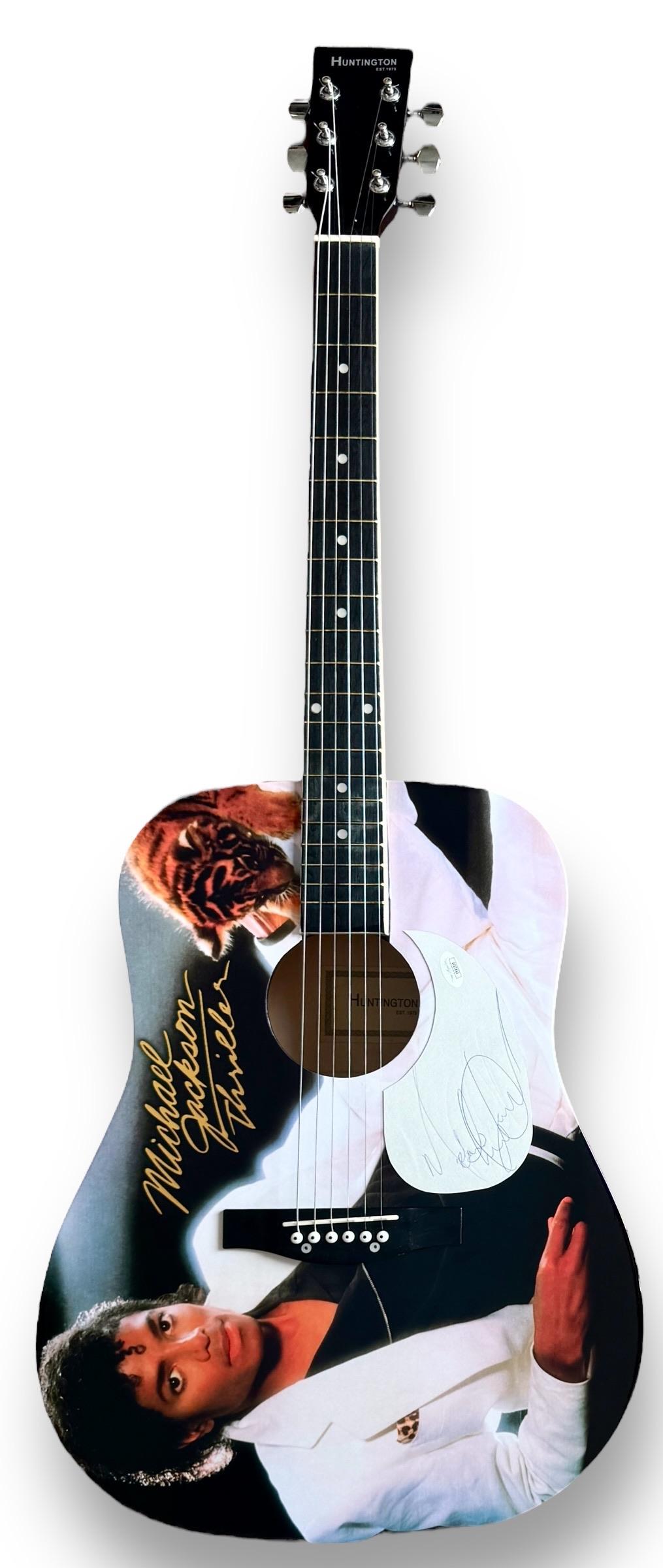 Michael Jackson Signed Custom Acoustic Guitar (JSA LOA) at PristineAuction.com Michael Jackson Signed Custom Acoustic Guitar (JSA LOA) at PristineAuction.com