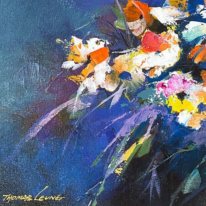 "Blossom II" 15x15 Original Acrylic Painting on Canvas Board by Thomas Leung (Artova) at PristineAuction.com "Blossom II" 15x15 Original Acrylic Painting on Canvas Board by Thomas Leung (Artova) at PristineAuction.com