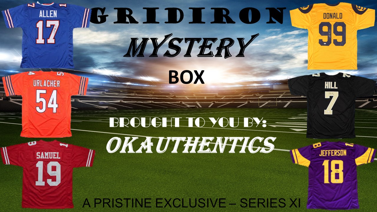 OKAUTHENTICS Gridiron Jersey Mystery Box Series XI at PristineAuction.com OKAUTHENTICS Gridiron Jersey Mystery Box Series XI at PristineAuction.com