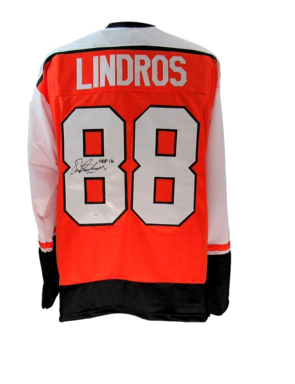 Eric Lindros Signed Jersey Inscribed "HOF 16" (JSA) at PristineAuction.com Eric Lindros Signed Jersey Inscribed "HOF 16" (JSA) at PristineAuction.com