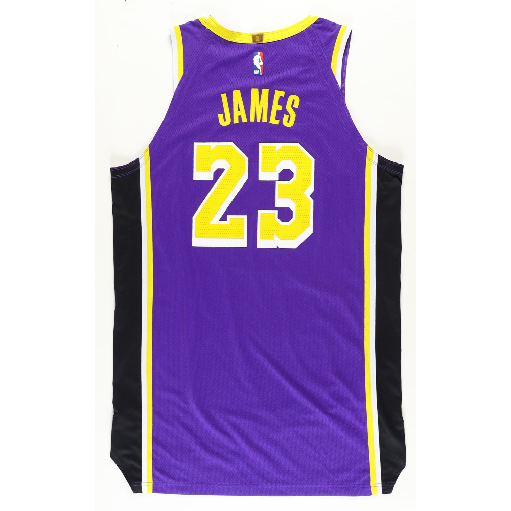 LeBron James Lakers 2019-20 Game-Used Jersey (Grey Flannel LOA