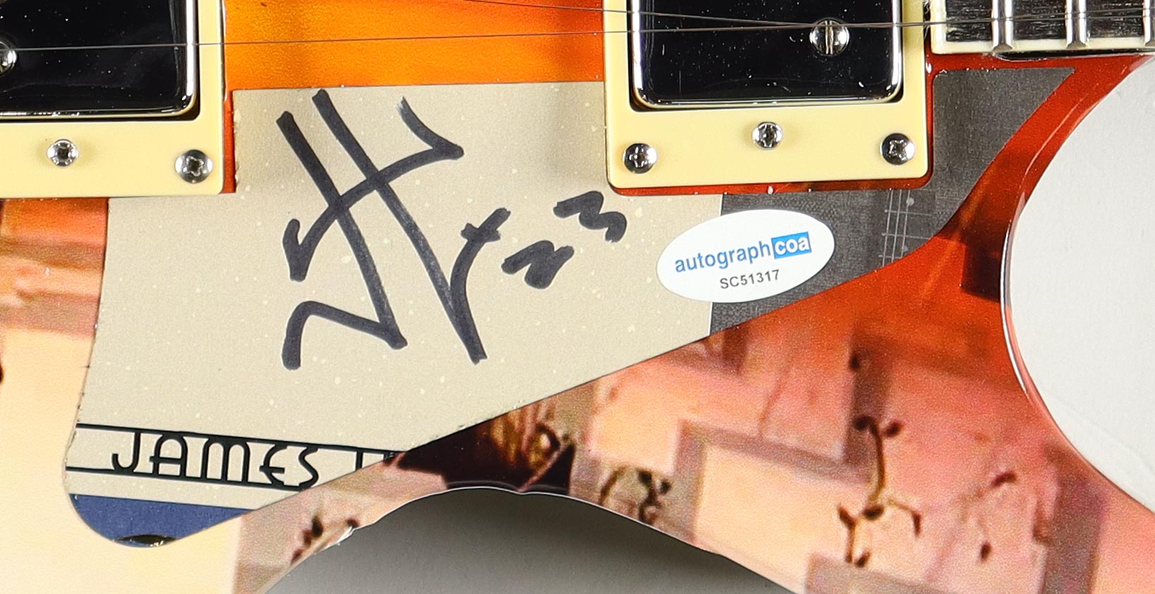 James Hetfield Signed "Metallica" Custom Electric Guitar (ACOA) at PristineAuction.com James Hetfield Signed "Metallica" Custom Electric Guitar (ACOA) at PristineAuction.com