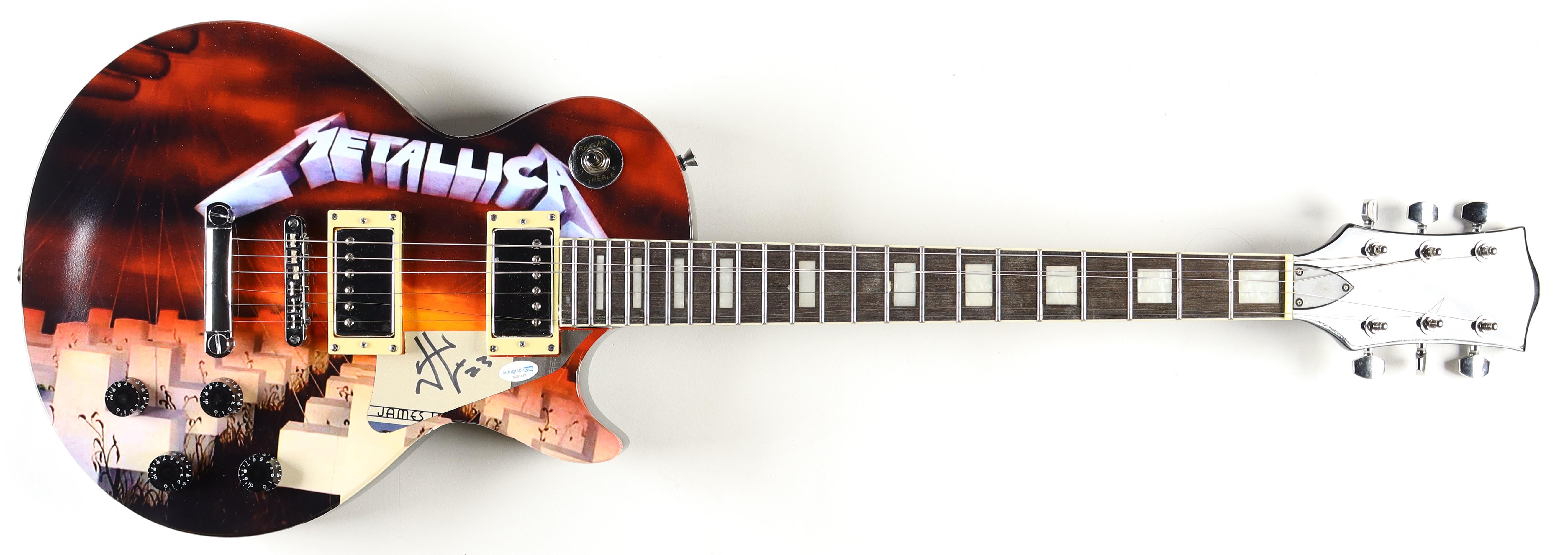 James Hetfield Signed "Metallica" Custom Electric Guitar (ACOA) at PristineAuction.com James Hetfield Signed "Metallica" Custom Electric Guitar (ACOA) at PristineAuction.com