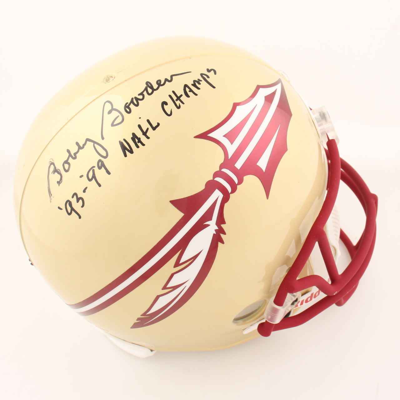 Bobby Bowden Signed Florida State Seminoles Full-Size Helmet inscribed "'93-'99 Nat'l Champs" (Beckett) at PristineAuction.com Bobby Bowden Signed Florida State Seminoles Full-Size Helmet inscribed "'93-'99 Nat'l Champs" (Beckett) at PristineAuction.com