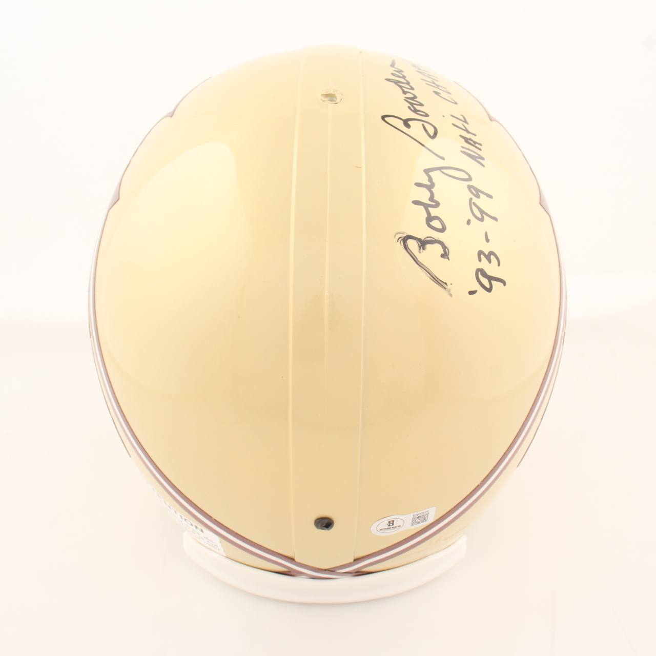 Bobby Bowden Signed Florida State Seminoles Full-Size Helmet inscribed "'93-'99 Nat'l Champs" (Beckett) at PristineAuction.com Bobby Bowden Signed Florida State Seminoles Full-Size Helmet inscribed "'93-'99 Nat'l Champs" (Beckett) at PristineAuction.com