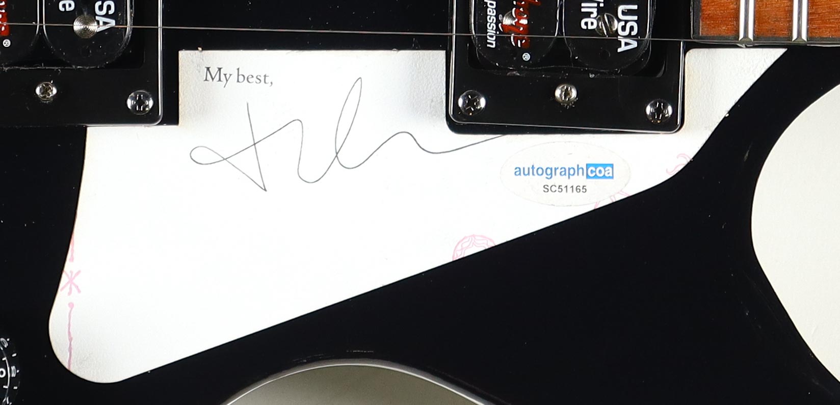 Madonna Signed Custom Electric Guitar (ACOA) at PristineAuction.com Madonna Signed Custom Electric Guitar (ACOA) at PristineAuction.com