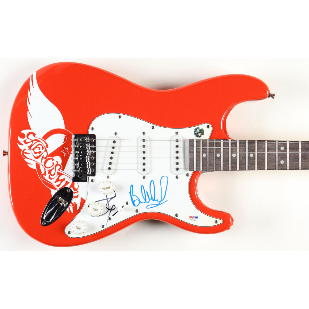 Steven Tyler & Brad Whitford Signed "Aerosmith" Custom Electric Guitar