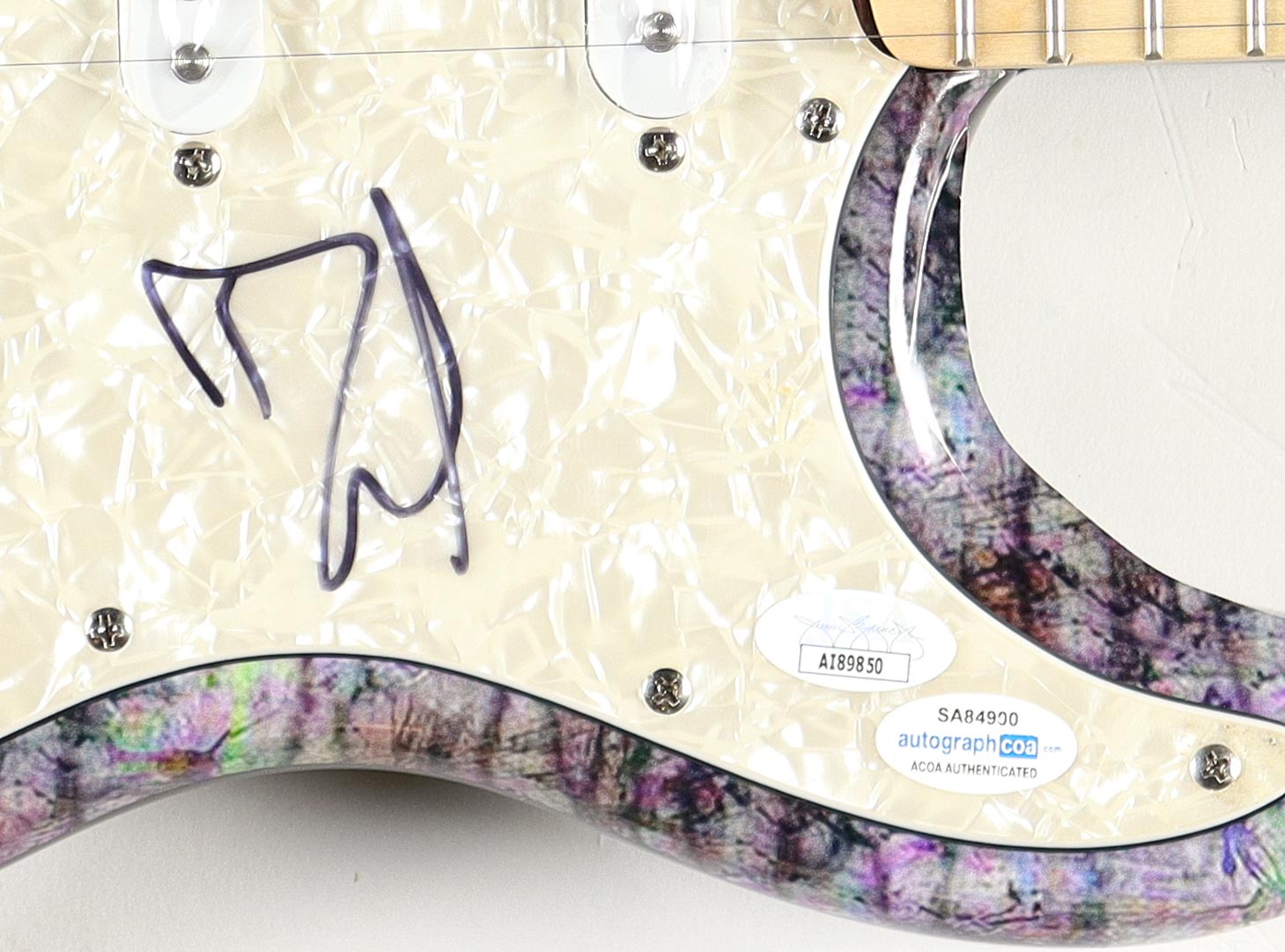 Dave Grohl Signed Custom Electric Guitar (ACOA & JSA) at PristineAuction.com Dave Grohl Signed Custom Electric Guitar (ACOA & JSA) at PristineAuction.com