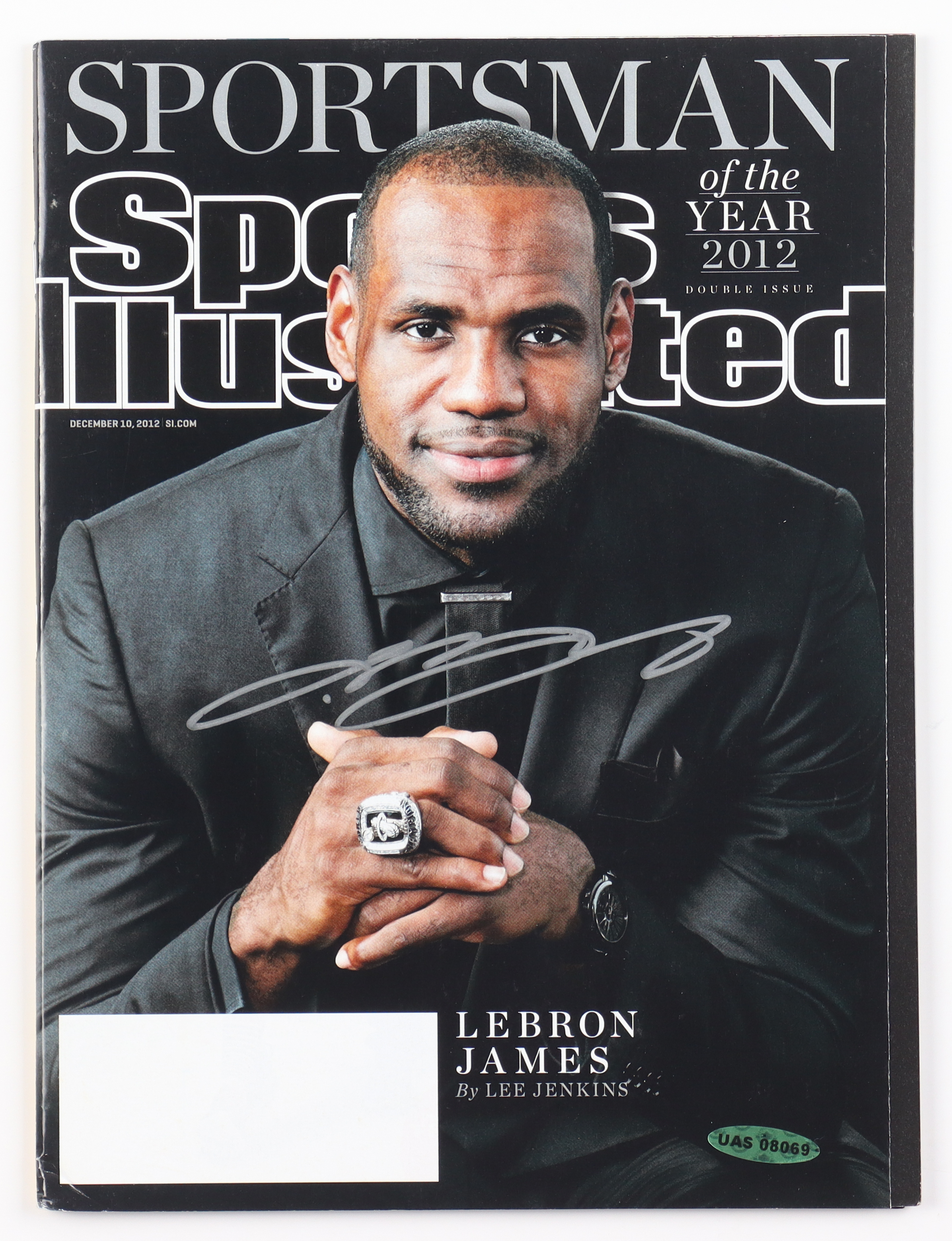 LeBron James Signed 2012 "Sportsman of the Year" Sports Illustrated Magazine (UDA COA) at PristineAuction.com LeBron James Signed 2012 "Sportsman of the Year" Sports Illustrated Magazine (UDA COA) at PristineAuction.com