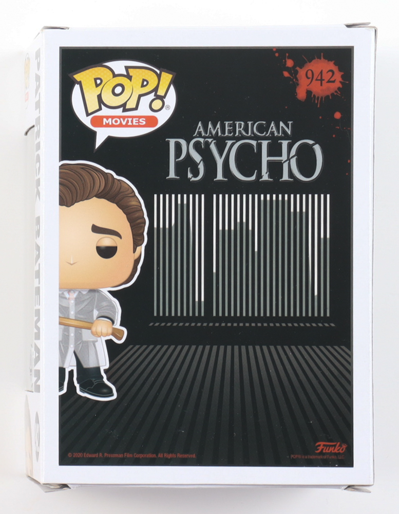 Christian Bale Signed "American Psycho" #942 Patrick Bateman Funko Pop! Vinyl Figure (Beckett) at PristineAuction.com Christian Bale Signed "American Psycho" #942 Patrick Bateman Funko Pop! Vinyl Figure (Beckett) at PristineAuction.com