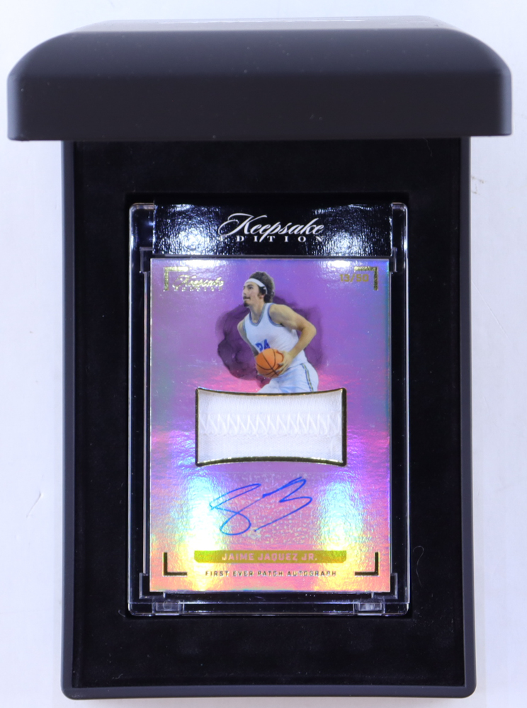 Jaime Jaquez Jr. 2022 Keepsake Edition Shoe Patch Autograph #52 #13/50 at PristineAuction.com Jaime Jaquez Jr. 2022 Keepsake Edition Shoe Patch Autograph #52 #13/50 at PristineAuction.com