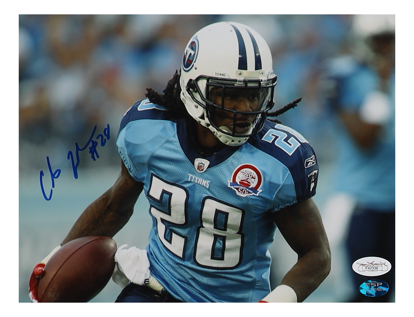 Chris Johnson Signed Titans 8x10 Photo (JSA) at PristineAuction.com Chris Johnson Signed Titans 8x10 Photo (JSA) at PristineAuction.com