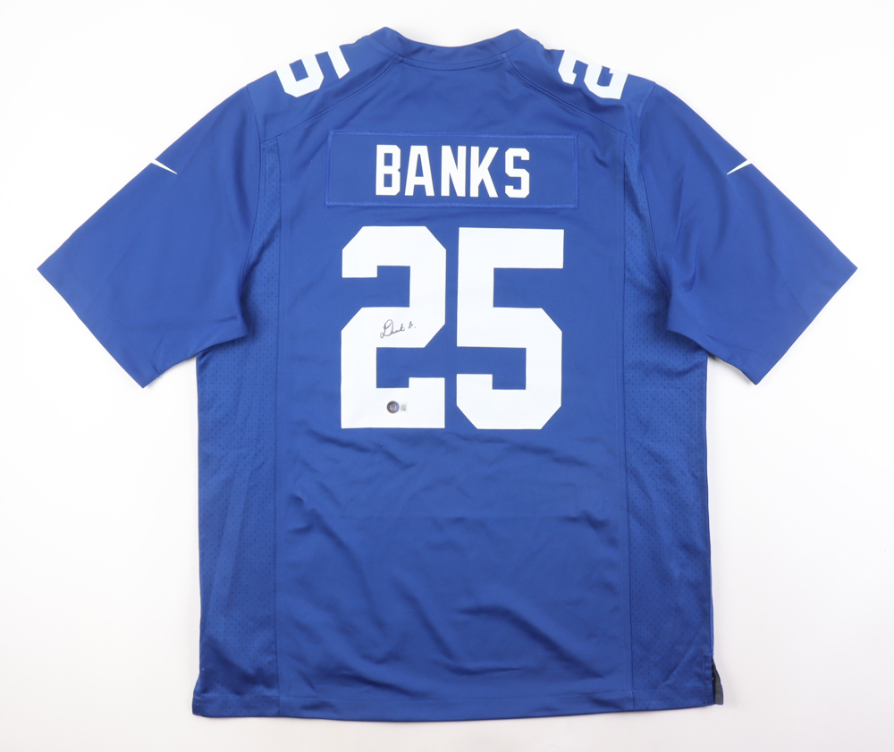 Deonte Banks Signed Giants Jersey (Beckett) at PristineAuction.com Deonte Banks Signed Giants Jersey (Beckett) at PristineAuction.com