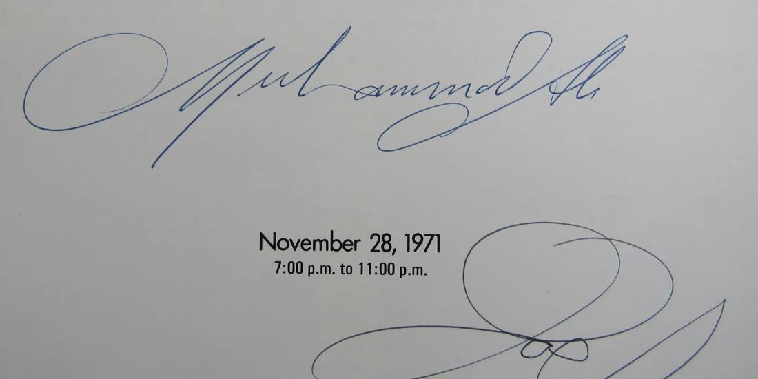 Muhammad Ali & Joe Louis Signed Program (JSA) at PristineAuction.com Muhammad Ali & Joe Louis Signed Program (JSA) at PristineAuction.com