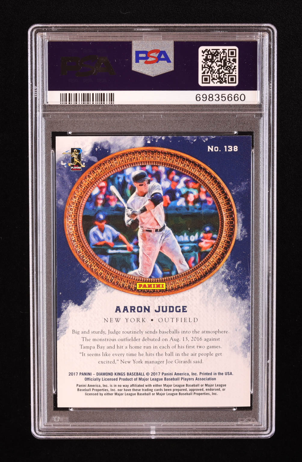 Aaron Judge 2017 Diamond Kings #138 RC (PSA 10) at PristineAuction.com Aaron Judge 2017 Diamond Kings #138 RC (PSA 10) at PristineAuction.com