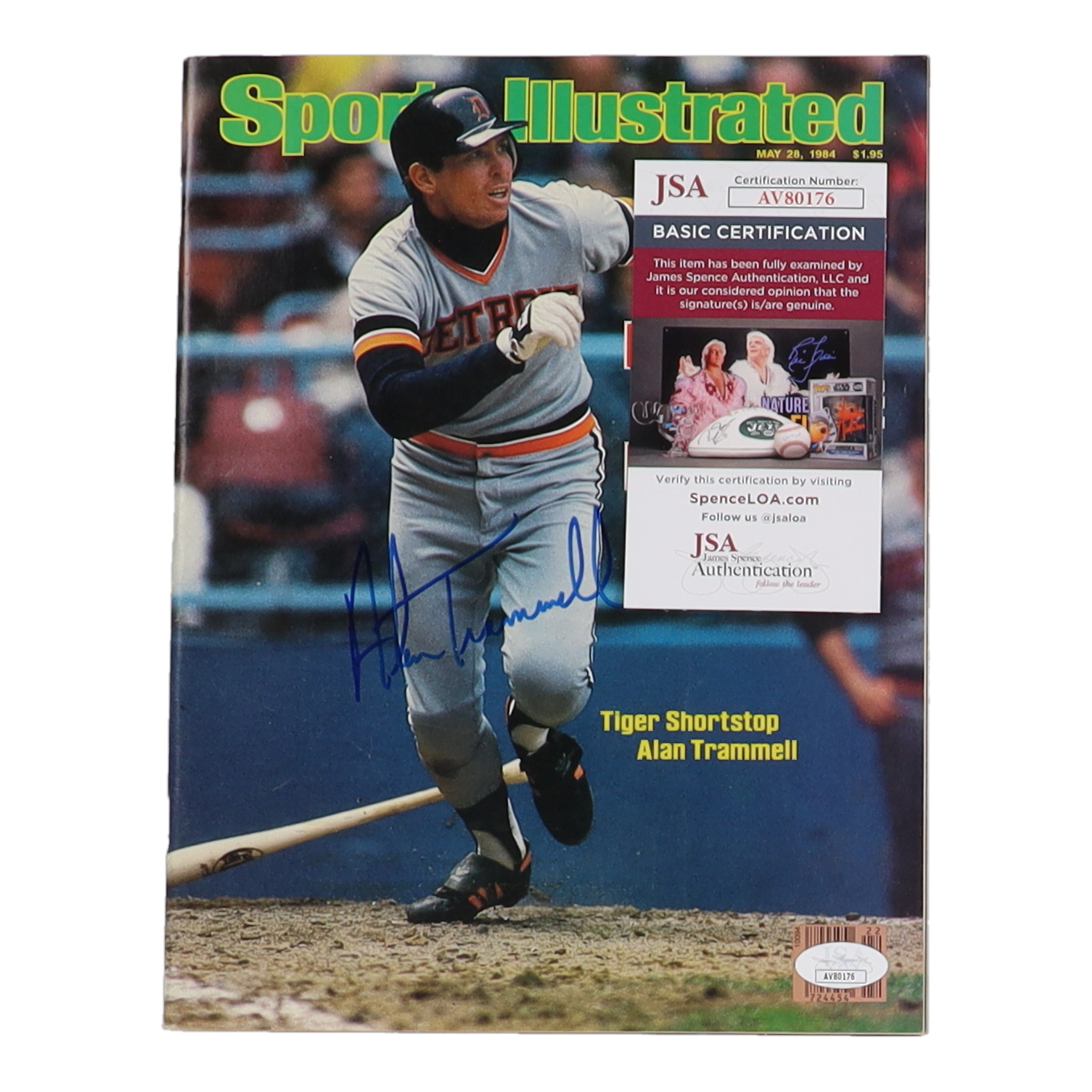 Alan Trammell Signed 1984 Sports Illustrated Magazine (JSA) at PristineAuction.com Alan Trammell Signed 1984 Sports Illustrated Magazine (JSA) at PristineAuction.com