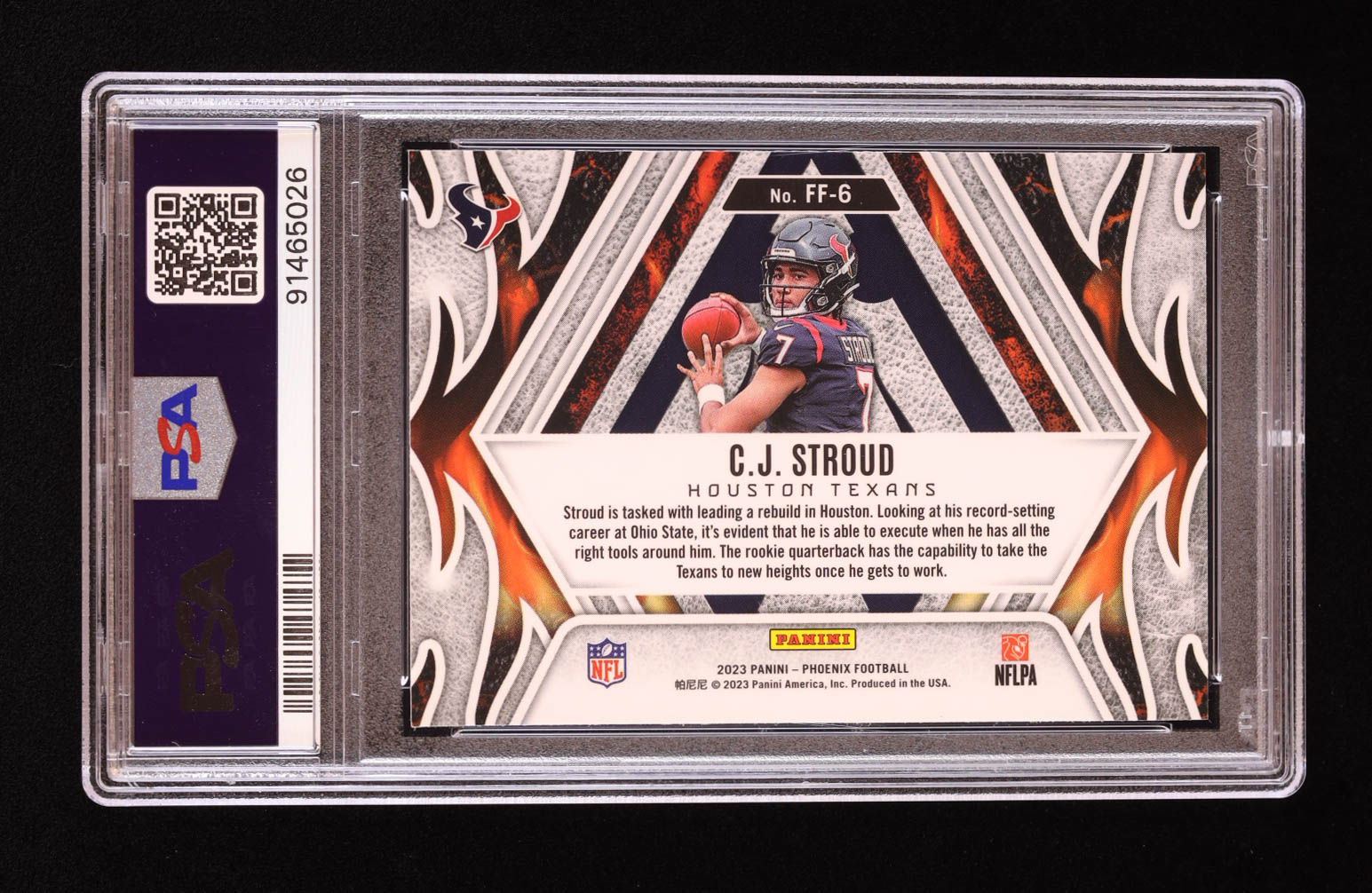 CJ Stroud 2023 Panini Phoenix Fire Forged #6 RC (PSA 10) at PristineAuction.com CJ Stroud 2023 Panini Phoenix Fire Forged #6 RC (PSA 10) at PristineAuction.com
