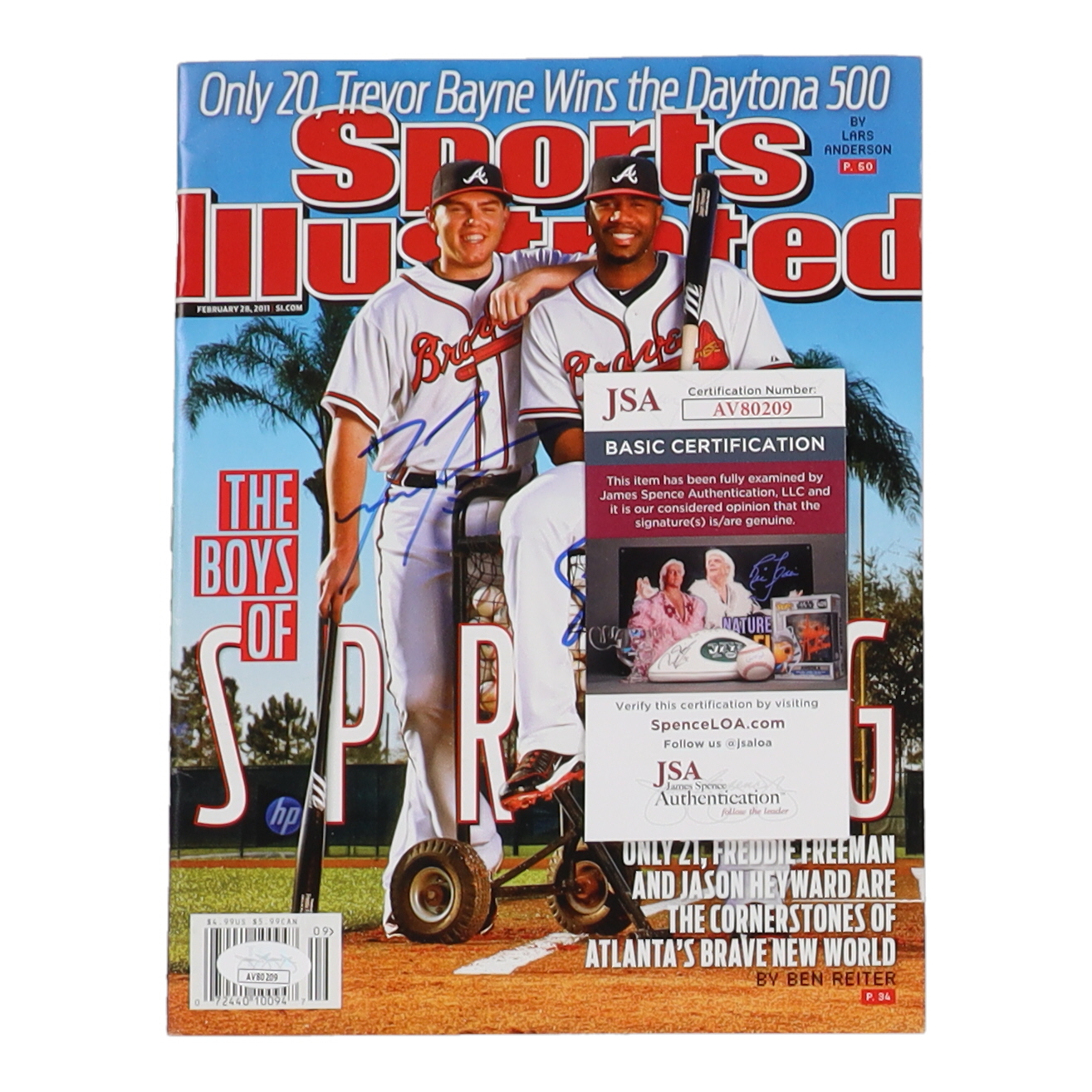 Freddie Freeman & Jason Heyward Signed 2011 Sports Illustrated Magazine (JSA) at PristineAuction.com Freddie Freeman & Jason Heyward Signed 2011 Sports Illustrated Magazine (JSA) at PristineAuction.com