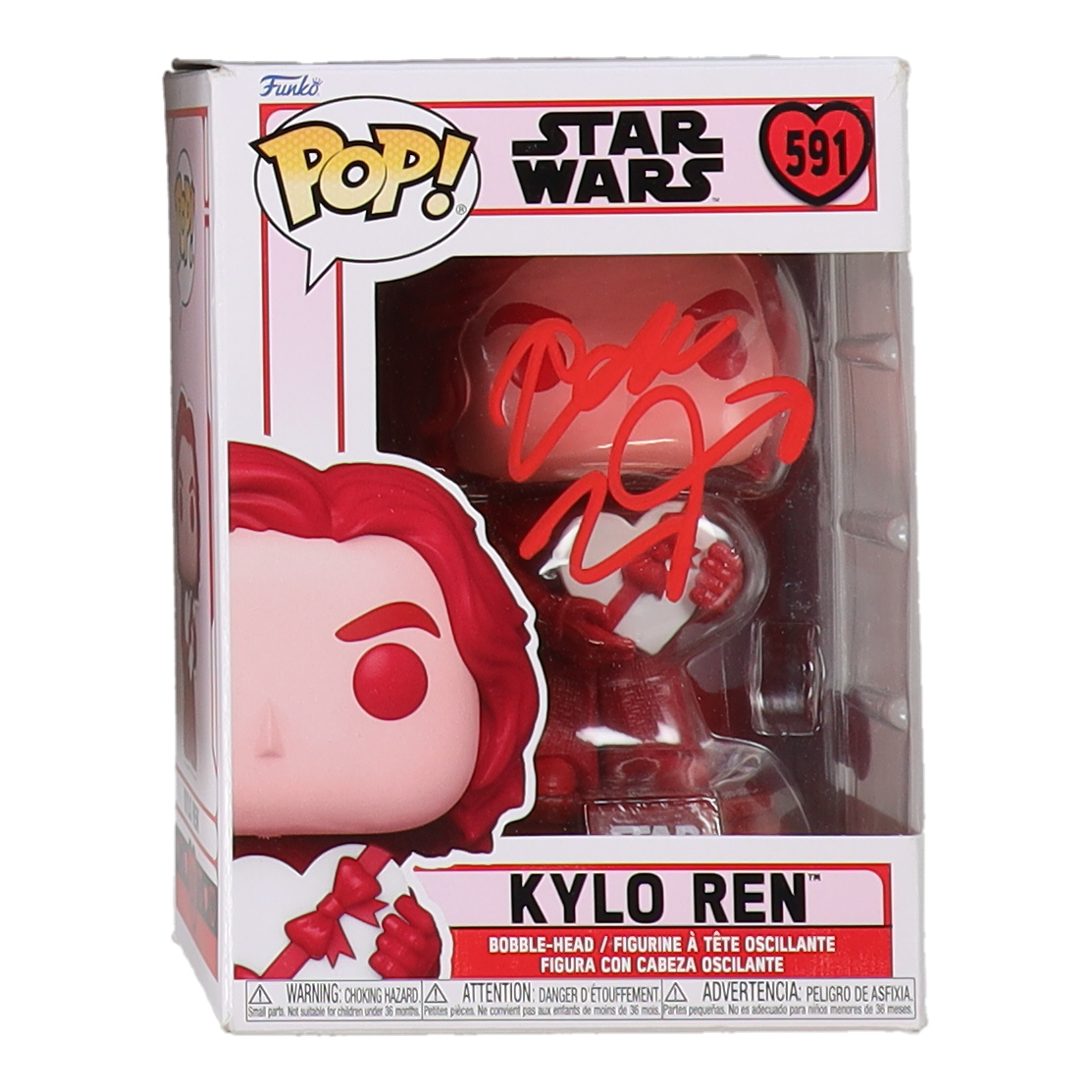 Adam Driver Signed "Star Wars" #591 Kylo Ren Bobble-Head Funko Pop! Vinyl Figure (Beckett) at PristineAuction.com Adam Driver Signed "Star Wars" #591 Kylo Ren Bobble-Head Funko Pop! Vinyl Figure (Beckett) at PristineAuction.com