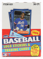 1986 Fleer Baseball Wax Box with (36) Packs at PristineAuction.com