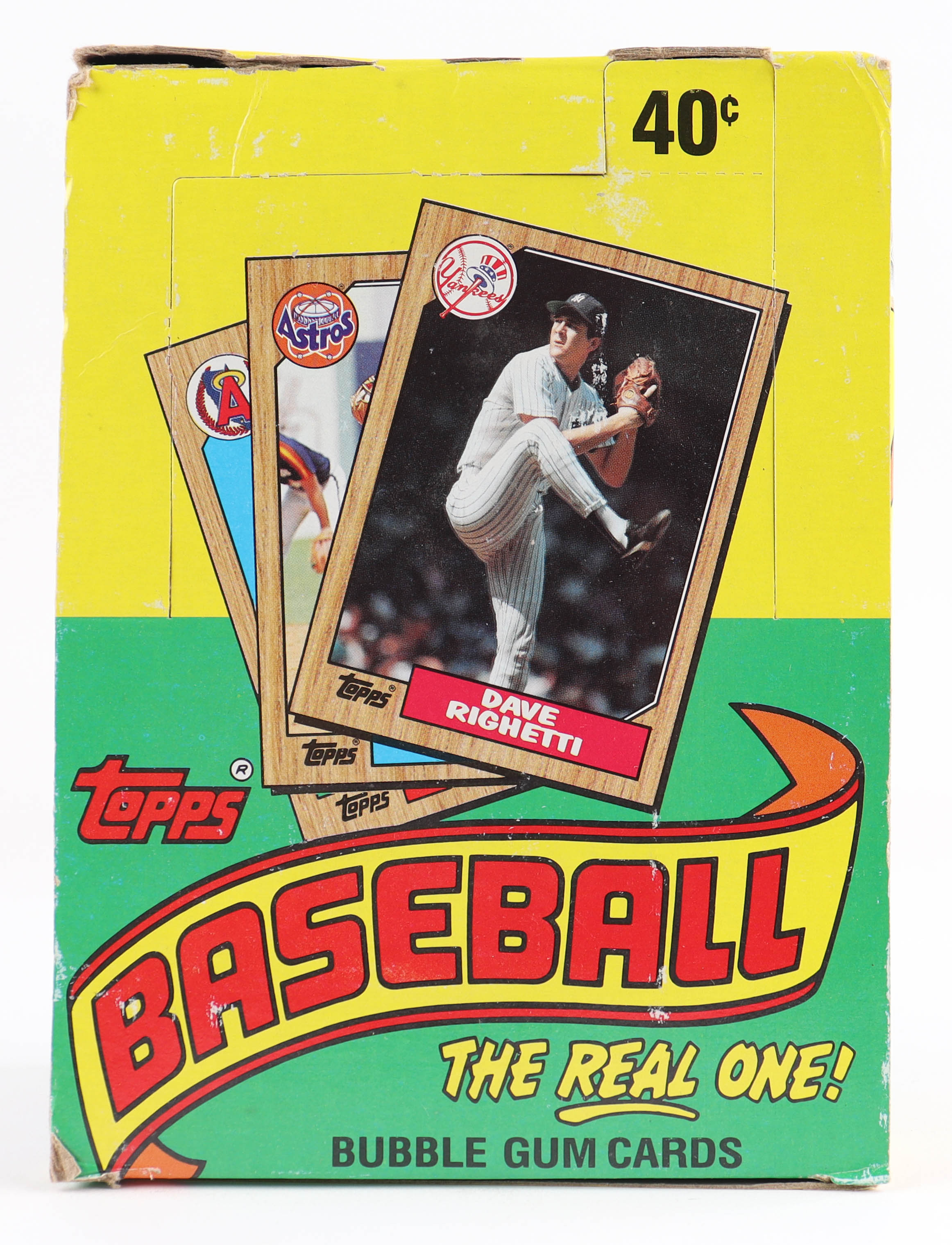 1987 Topps Baseball Wax Box with (36) Packs at PristineAuction.com 1987 Topps Baseball Wax Box with (36) Packs at PristineAuction.com