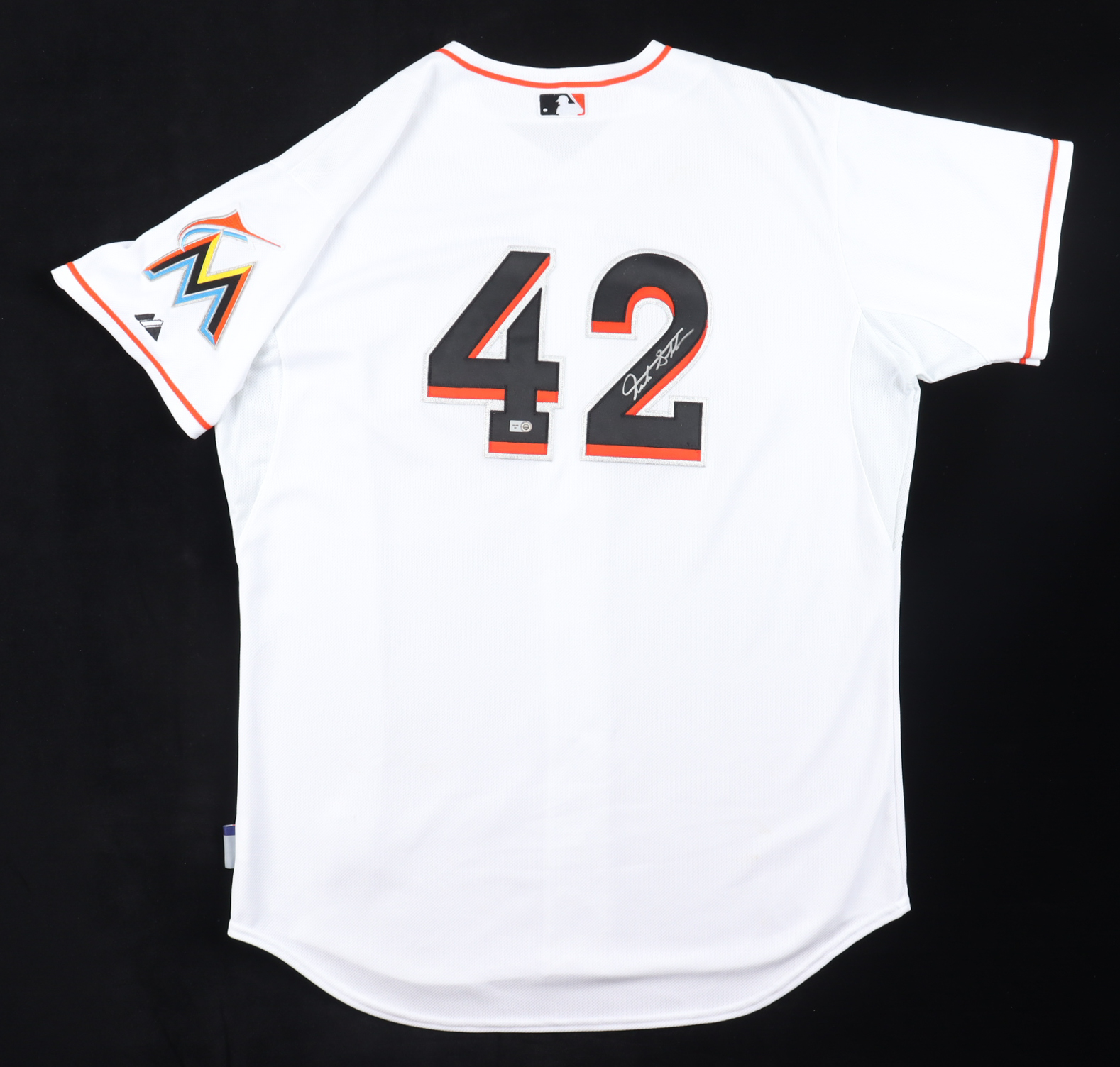 Giancarlo Stanton Game-Used Marlins Jersey (MLB) at PristineAuction.com Giancarlo Stanton Game-Used Marlins Jersey (MLB) at PristineAuction.com