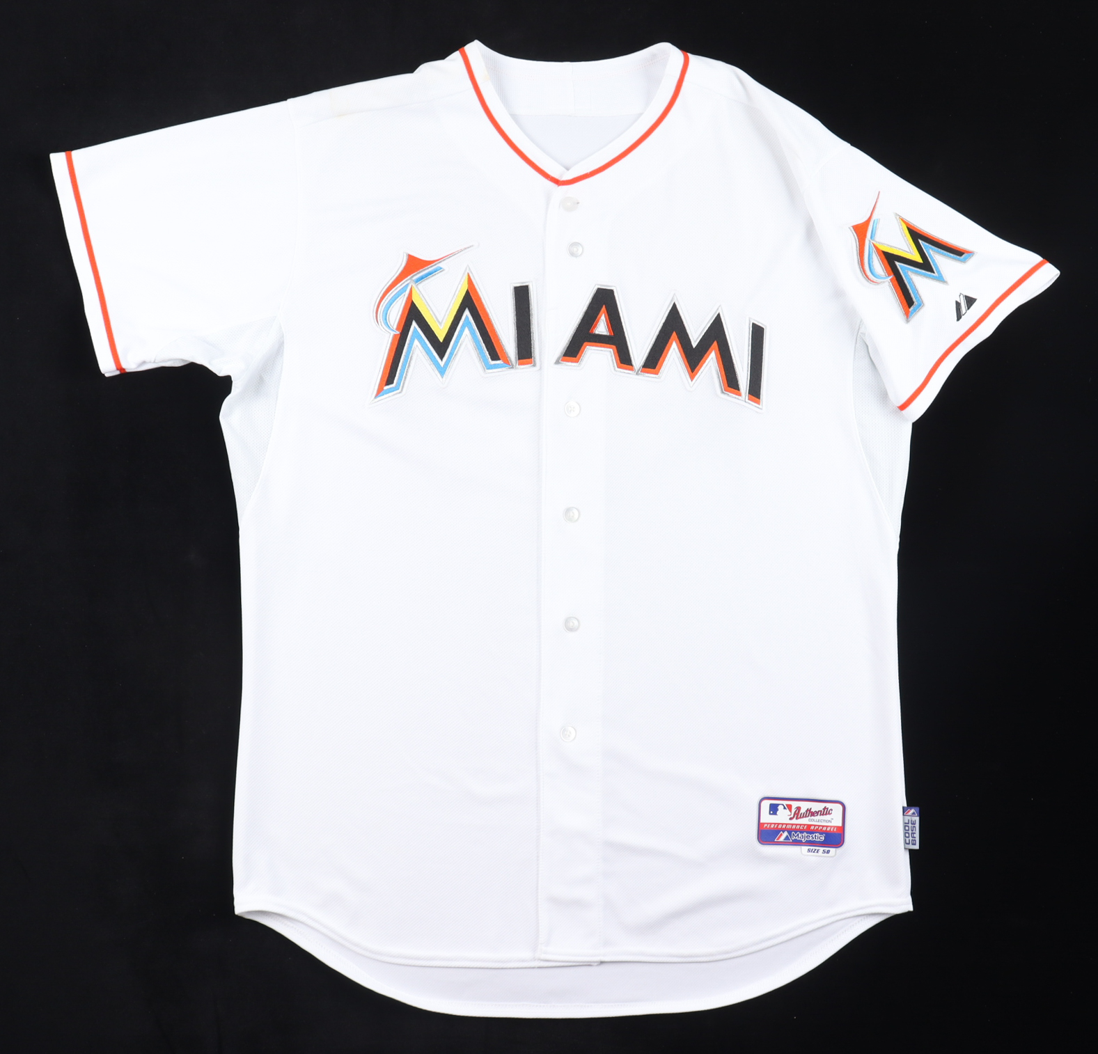 Giancarlo Stanton Game-Used Marlins Jersey (MLB) at PristineAuction.com Giancarlo Stanton Game-Used Marlins Jersey (MLB) at PristineAuction.com