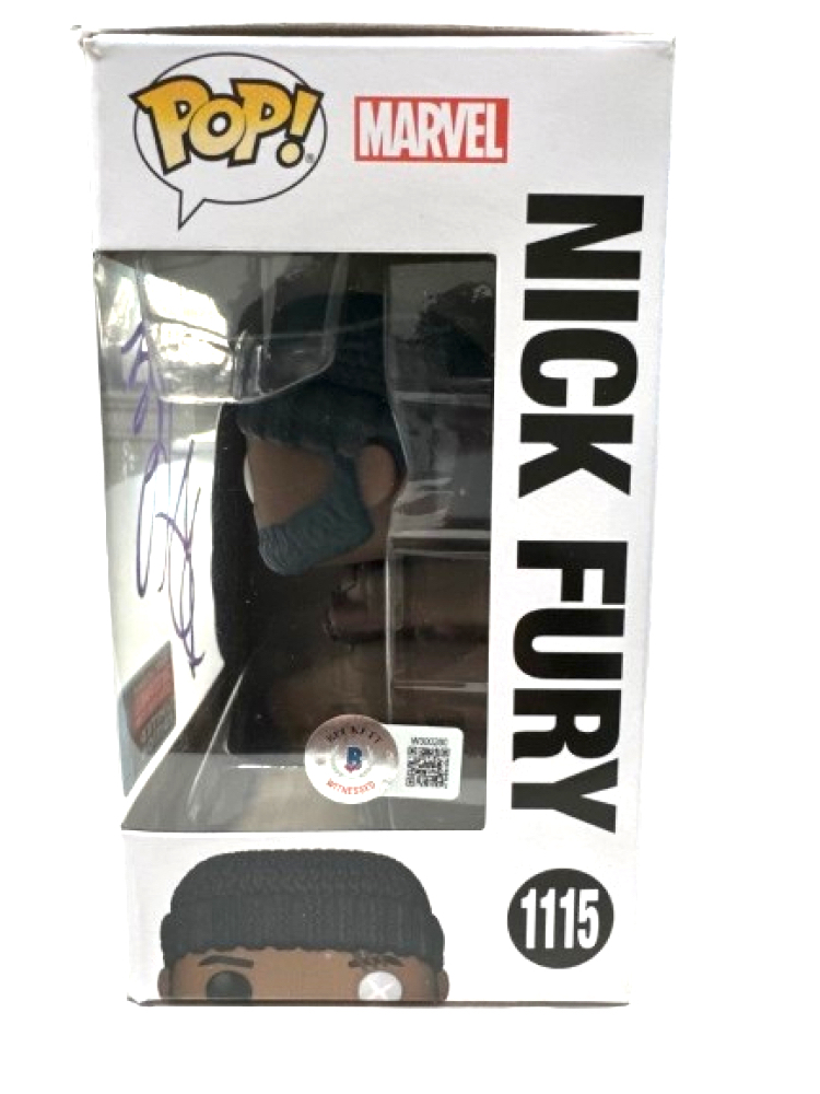 Samuel L. Jackson Signed "Secret Invasion" #1115 Nick Fury Funko Pop! Vinyl Figure (Beckett) at PristineAuction.com Samuel L. Jackson Signed "Secret Invasion" #1115 Nick Fury Funko Pop! Vinyl Figure (Beckett) at PristineAuction.com