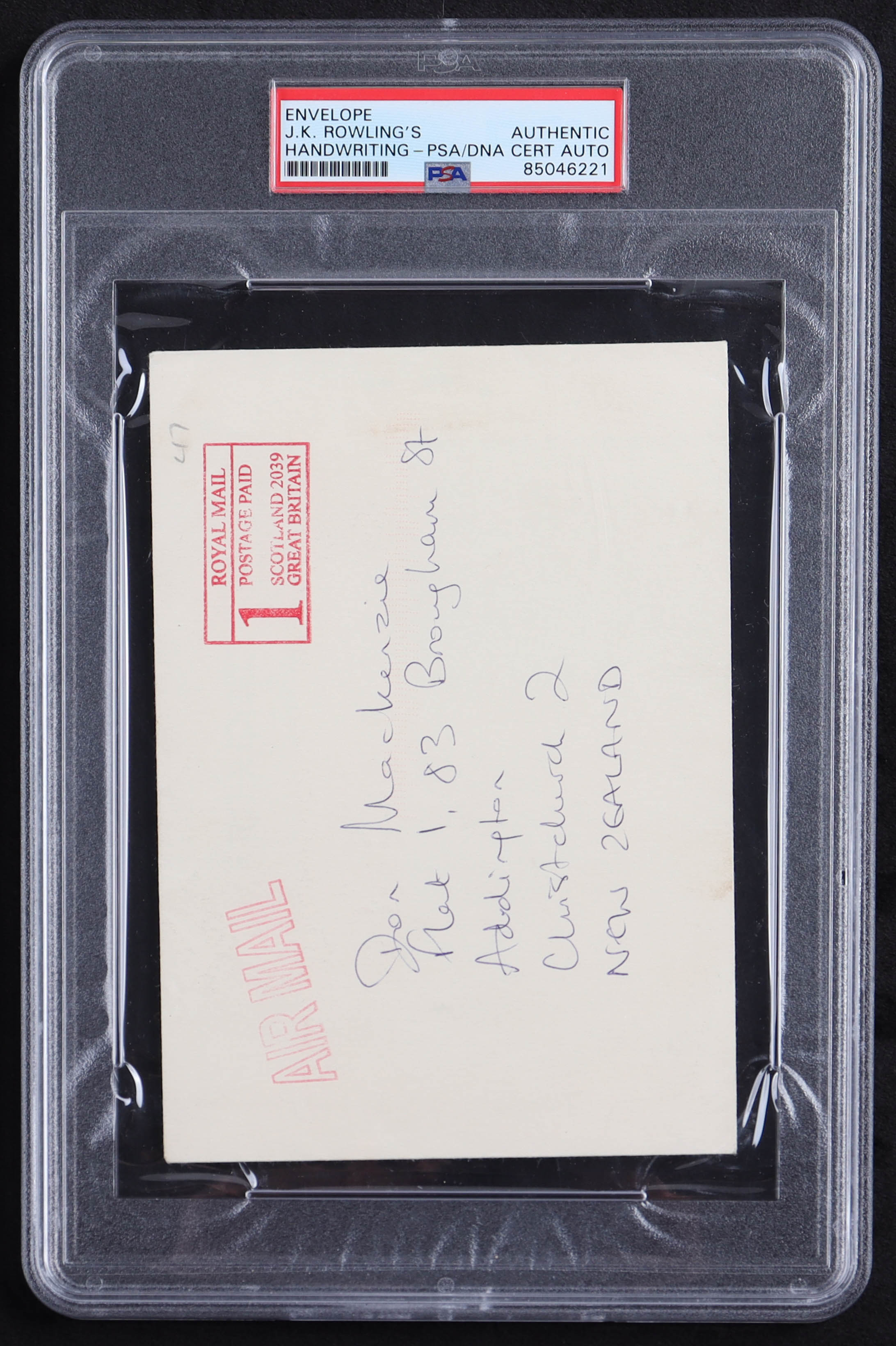 J.K. Rowling Signed Handwritten Envelope (PSA) at PristineAuction.com J.K. Rowling Signed Handwritten Envelope (PSA) at PristineAuction.com