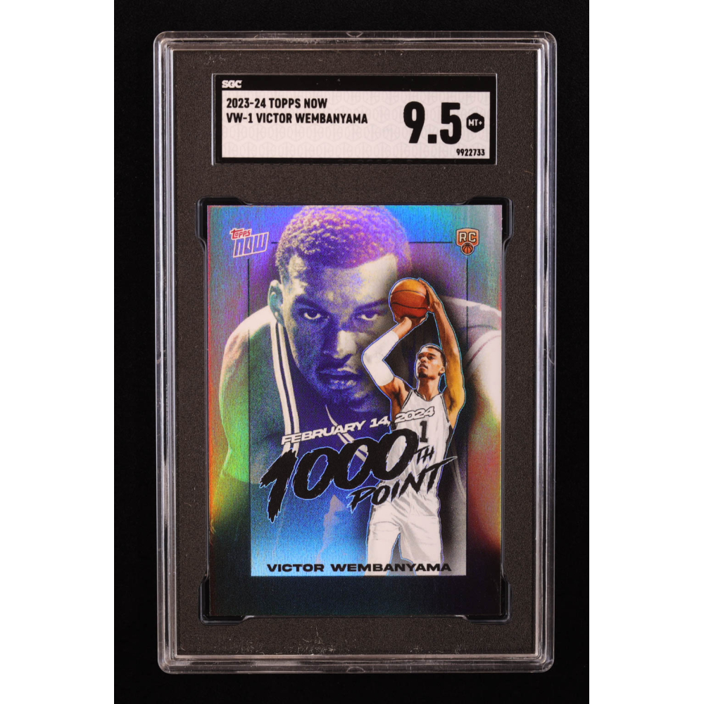 Victor Wembanyama 2023-24 Topps Now Victor Wembanyama #VW1 RC (SGC 9.5) at PristineAuction.com