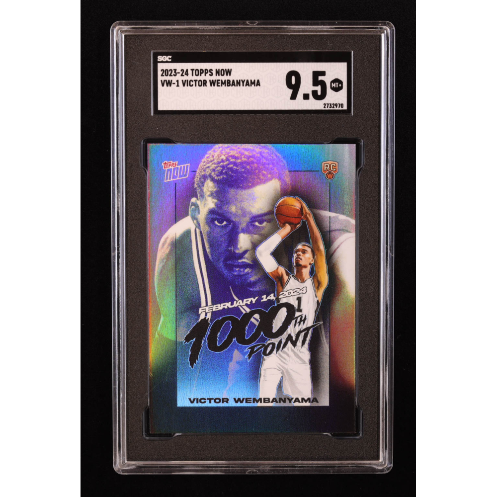 Victor Wembanyama 2023-24 Topps Now Victor Wembanyama #VW1 RC (SGC 9.5) at PristineAuction.com