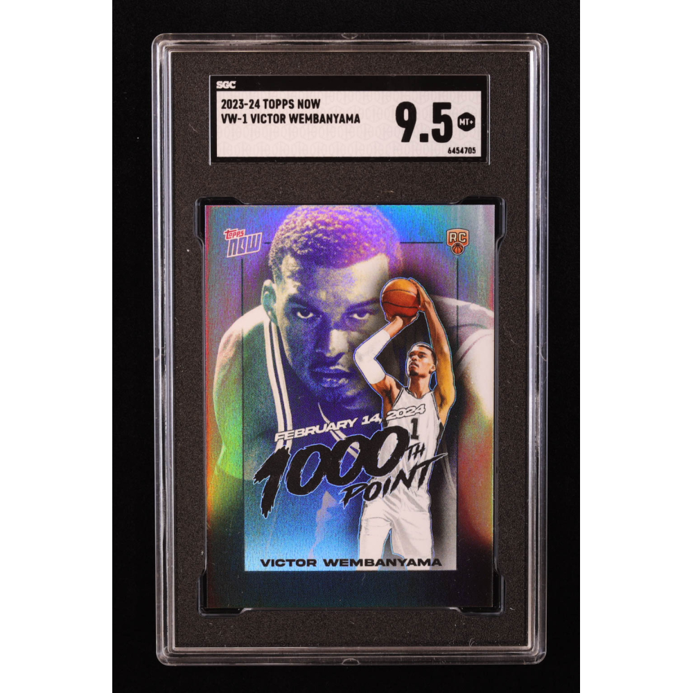 Victor Wembanyama 2023-24 Topps Now Victor Wembanyama #VW1 RC (SGC 9.5) at PristineAuction.com