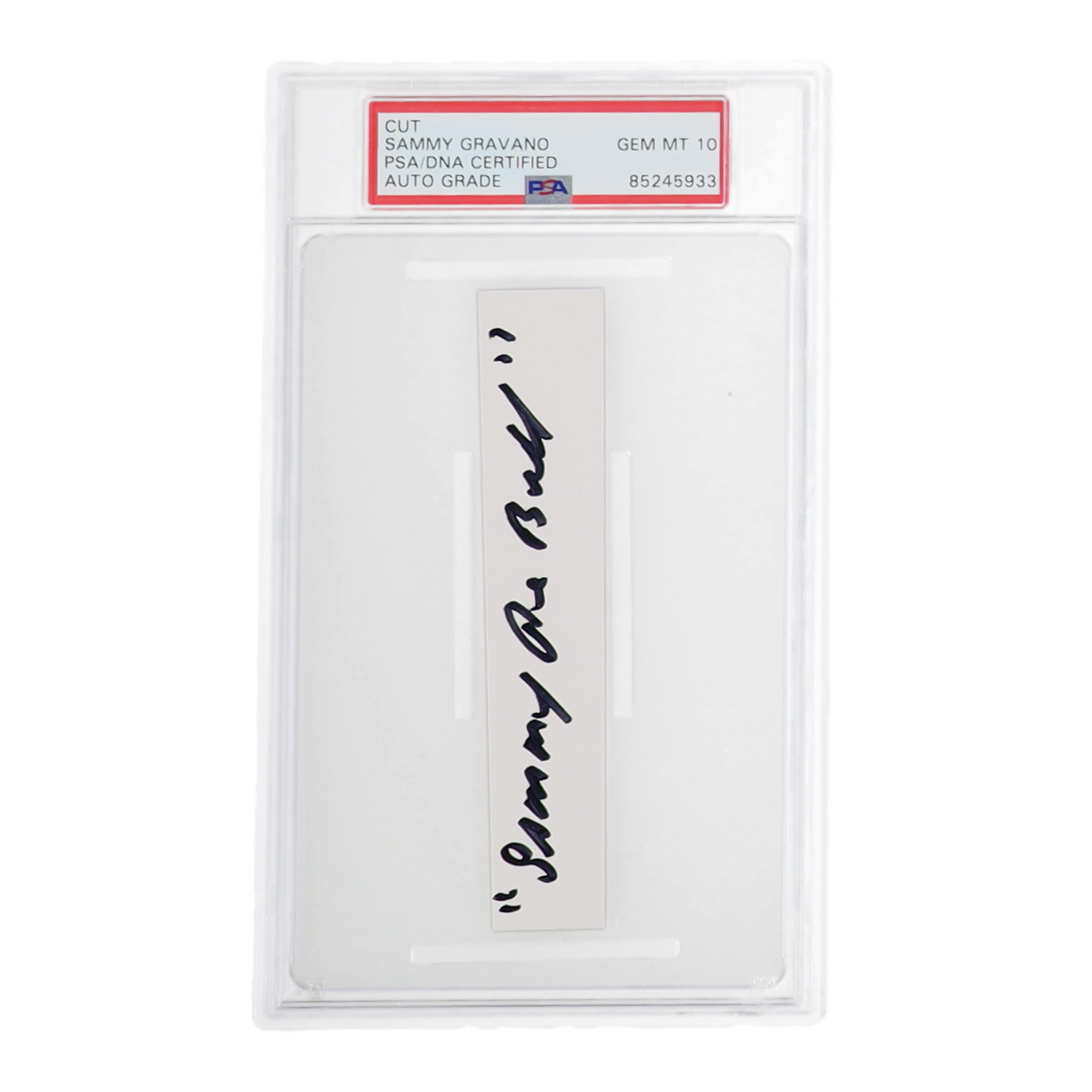 Salvatore "Sammy The Bull" Gravano Signed Cut (PSA Grade 10) at PristineAuction.com Salvatore "Sammy The Bull" Gravano Signed Cut (PSA Grade 10) at PristineAuction.com