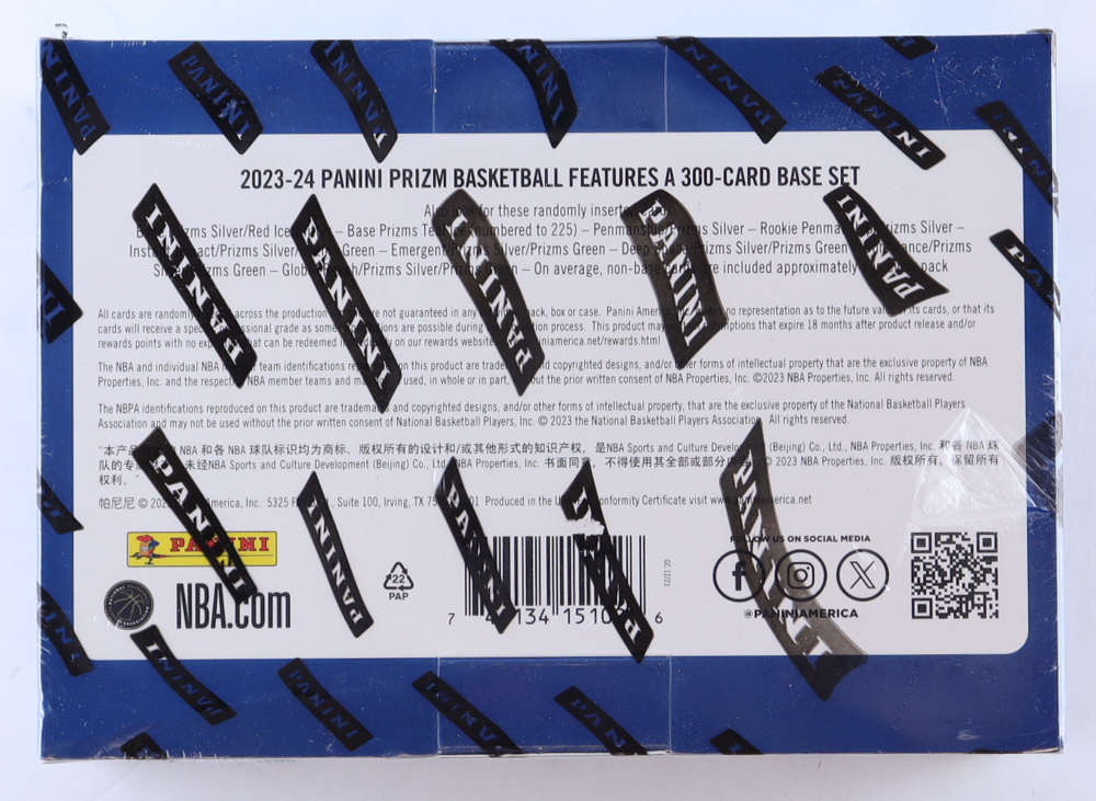 2023-24 Panini Prizm Basketball Retail Mega Box With (6) Packs at PristineAuction.com 2023-24 Panini Prizm Basketball Retail Mega Box With (6) Packs at PristineAuction.com