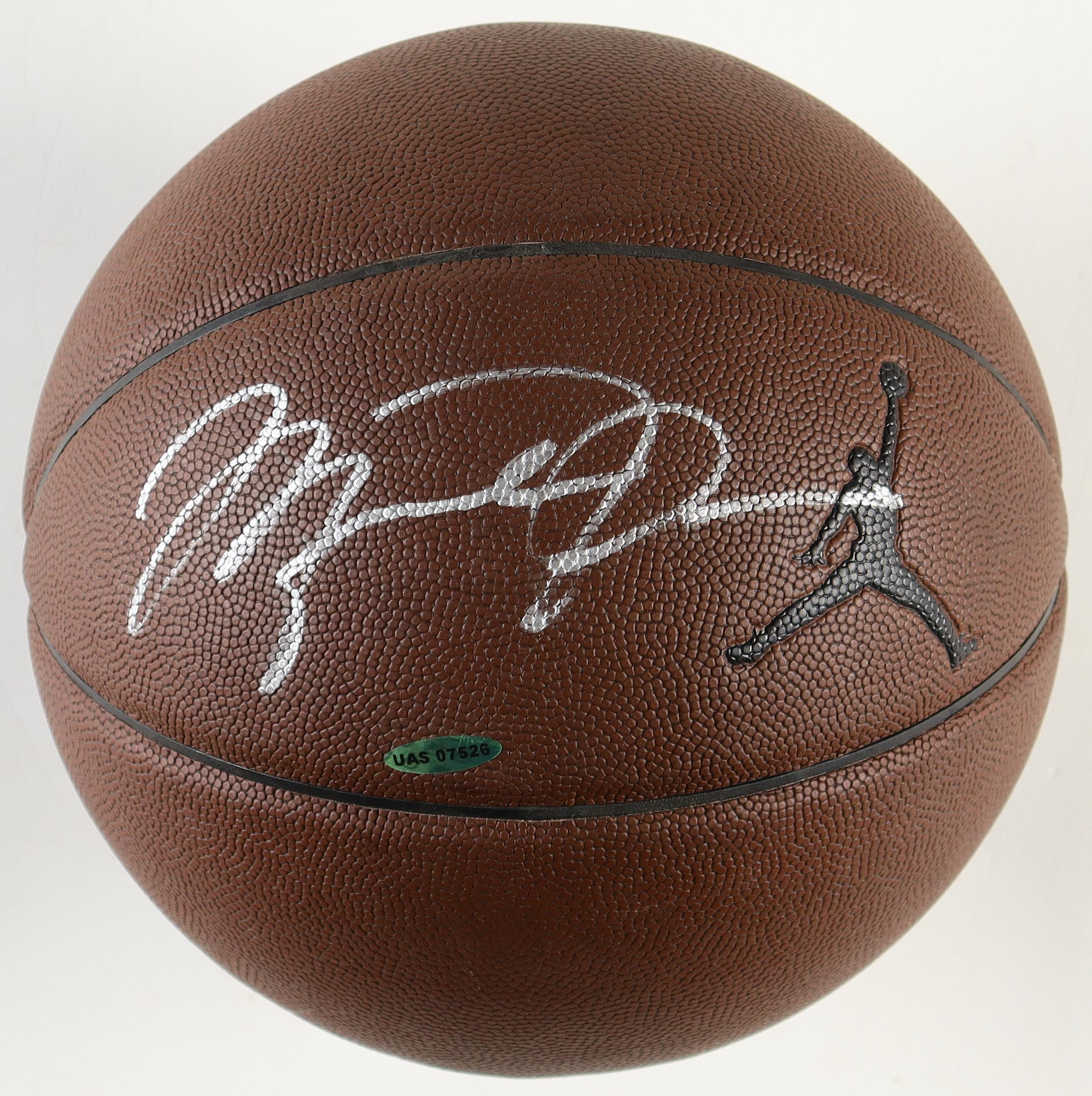 Michael Jordan Signed Jordan Brand Logo Basketball (UDA) at PristineAuction.com Michael Jordan Signed Jordan Brand Logo Basketball (UDA) at PristineAuction.com