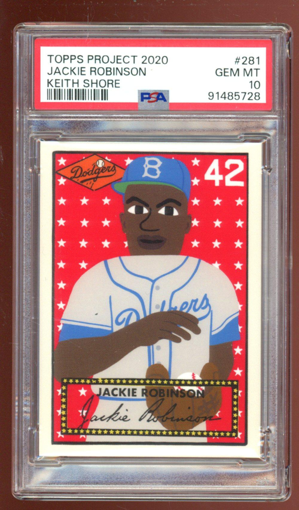 Jackie Robinson 2020 Topps Project 2020 #281 / 2703* / Keith Shore (PSA ...