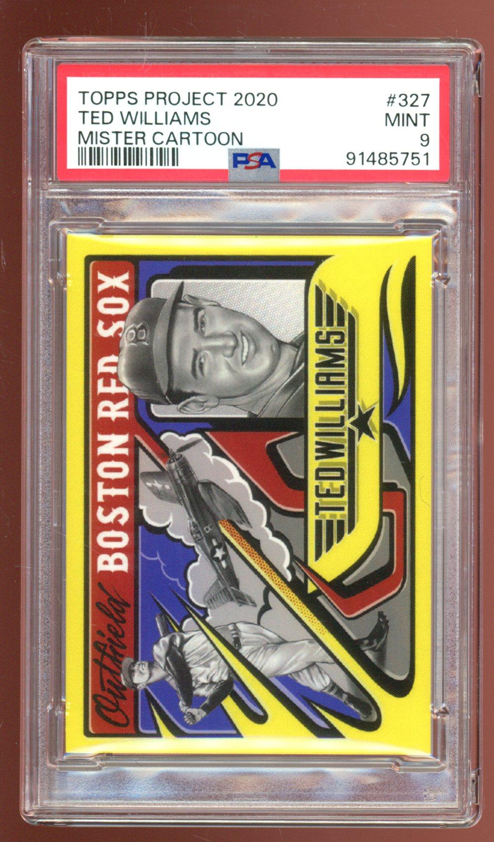 Ted Williams 2020 Topps Project 2020 #327 / 2588* / Mister Cartoon (PSA 9) at PristineAuction.com Ted Williams 2020 Topps Project 2020 #327 / 2588* / Mister Cartoon (PSA 9) at PristineAuction.com
