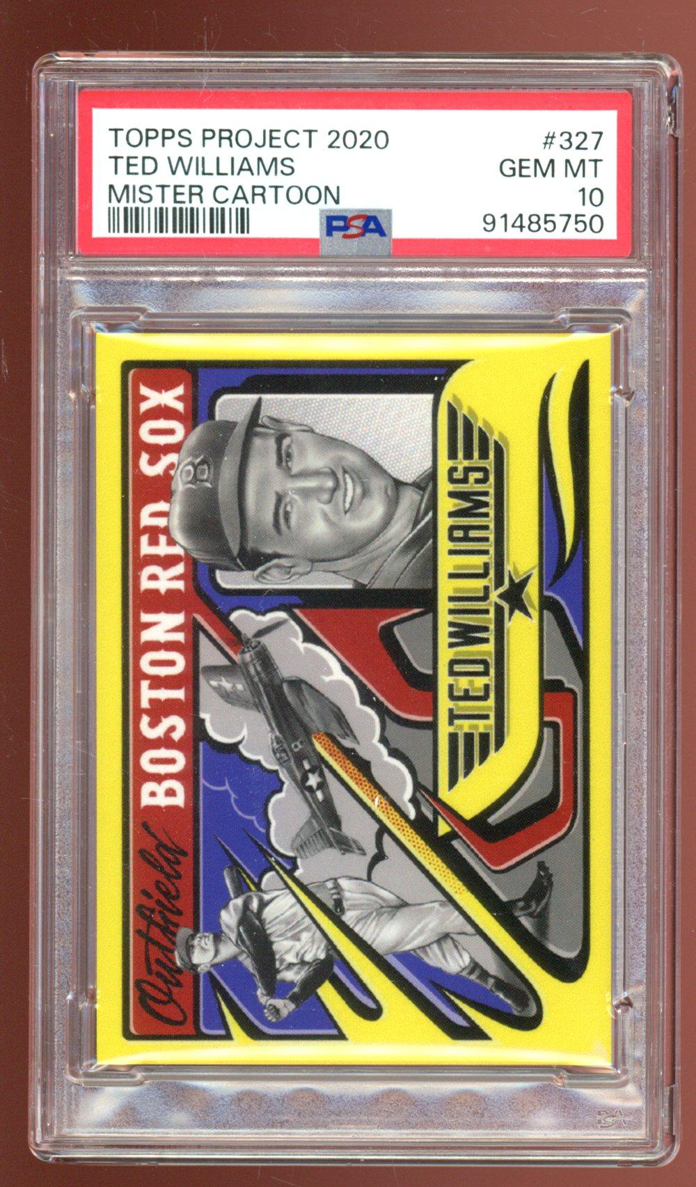 Ted Williams 2020 Topps Project 2020 #327 / 2588* / Mister Cartoon (PSA 10) at PristineAuction.com Ted Williams 2020 Topps Project 2020 #327 / 2588* / Mister Cartoon (PSA 10) at PristineAuction.com