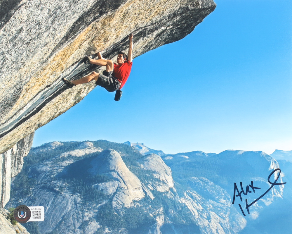 Alex Honnold Signed 8x10 Photo (Beckett) at PristineAuction.com Alex Honnold Signed 8x10 Photo (Beckett) at PristineAuction.com