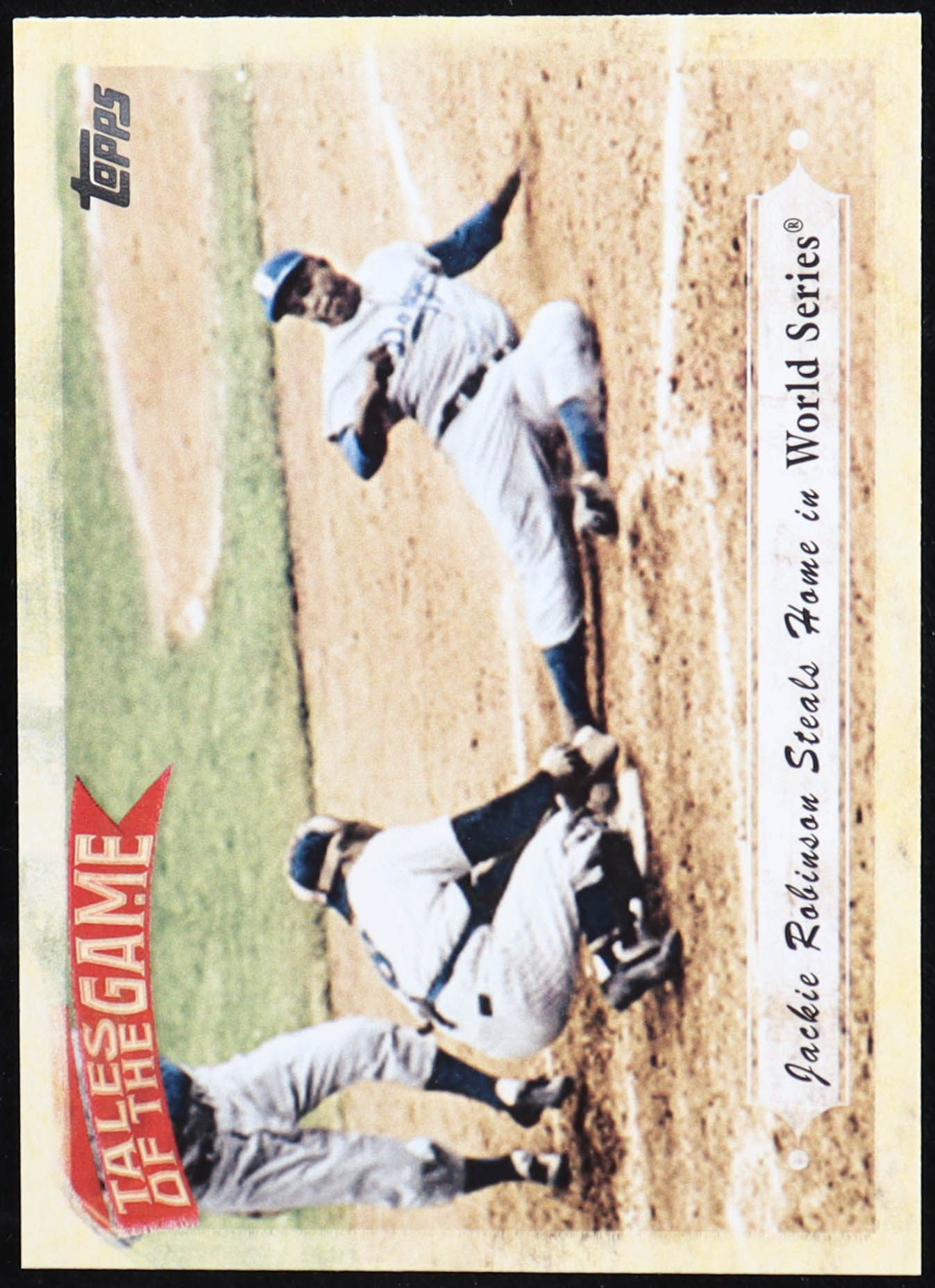 Jackie Robinson 2010 Topps Tales of the Game #TOG5 Steals Home in World Series at PristineAuction.com Jackie Robinson 2010 Topps Tales of the Game #TOG5 Steals Home in World Series at PristineAuction.com