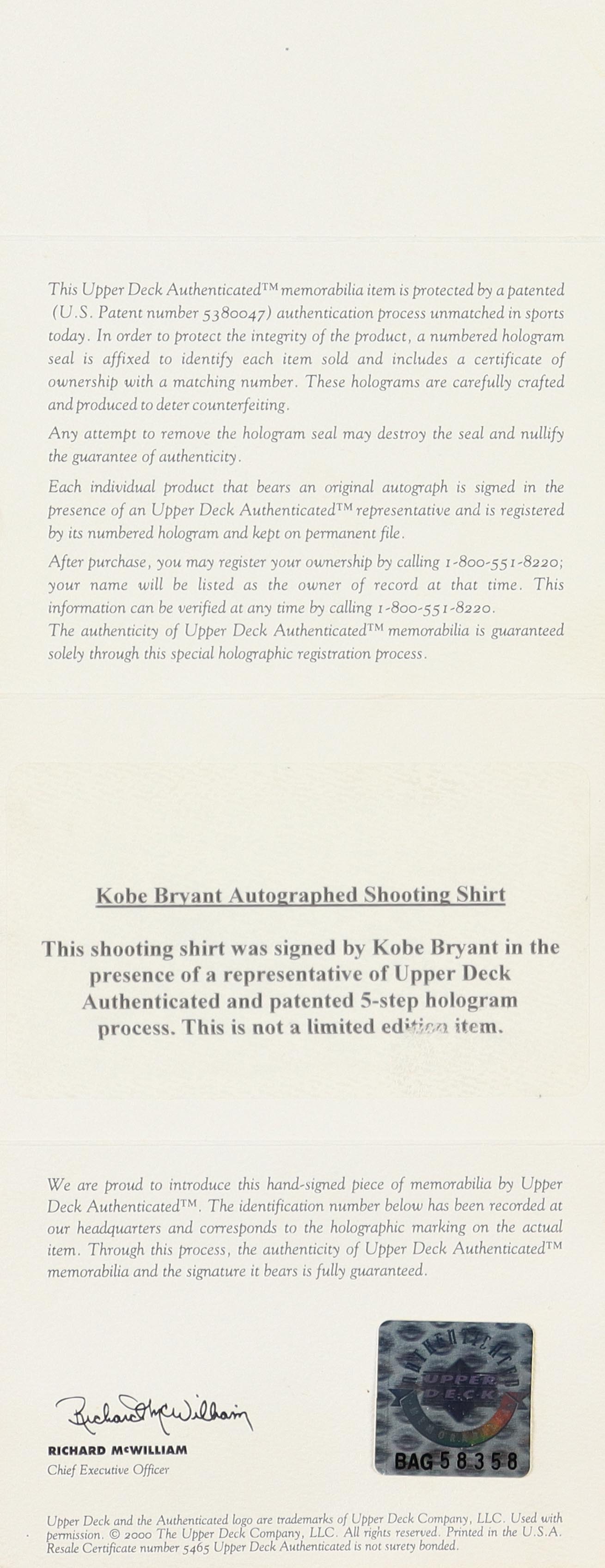 Kobe Bryant Signed Lakers Custom Framed Rookie Era Warm-Up Shooting Shirt Inscribed "8" (UDA) at PristineAuction.com Kobe Bryant Signed Lakers Custom Framed Rookie Era Warm-Up Shooting Shirt Inscribed "8" (UDA) at PristineAuction.com