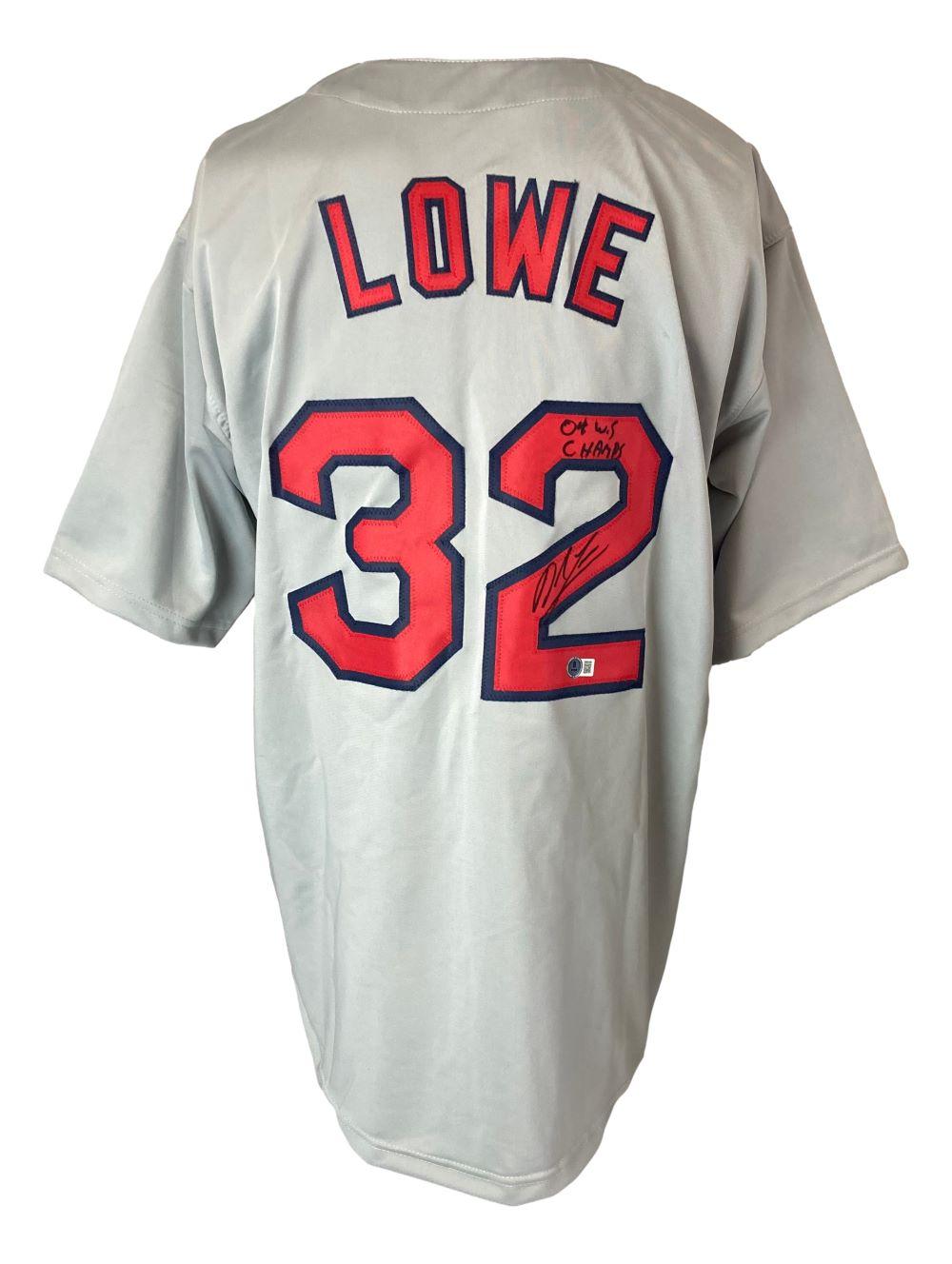 Derek Lowe Signed Jersey Inscribed "04 WS Champs (Beckett) at PristineAuction.com Derek Lowe Signed Jersey Inscribed "04 WS Champs (Beckett) at PristineAuction.com