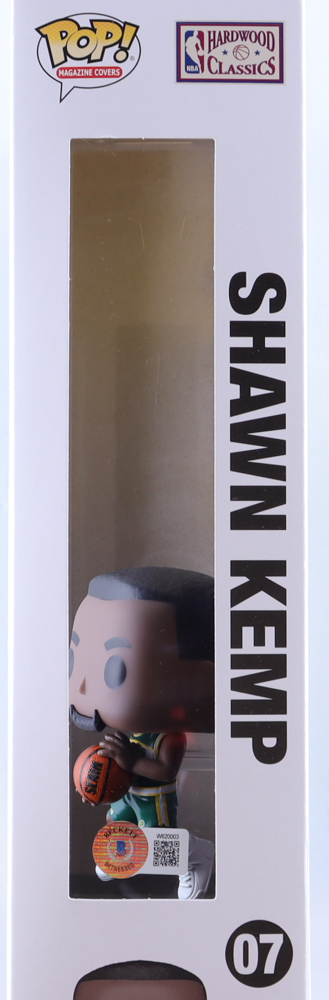 Shawn Kemp Signed Supersonics #07 NBA SLAM Funko Pop! Cover Vinyl Figure (Beckett) at PristineAuction.com Shawn Kemp Signed Supersonics #07 NBA SLAM Funko Pop! Cover Vinyl Figure (Beckett) at PristineAuction.com