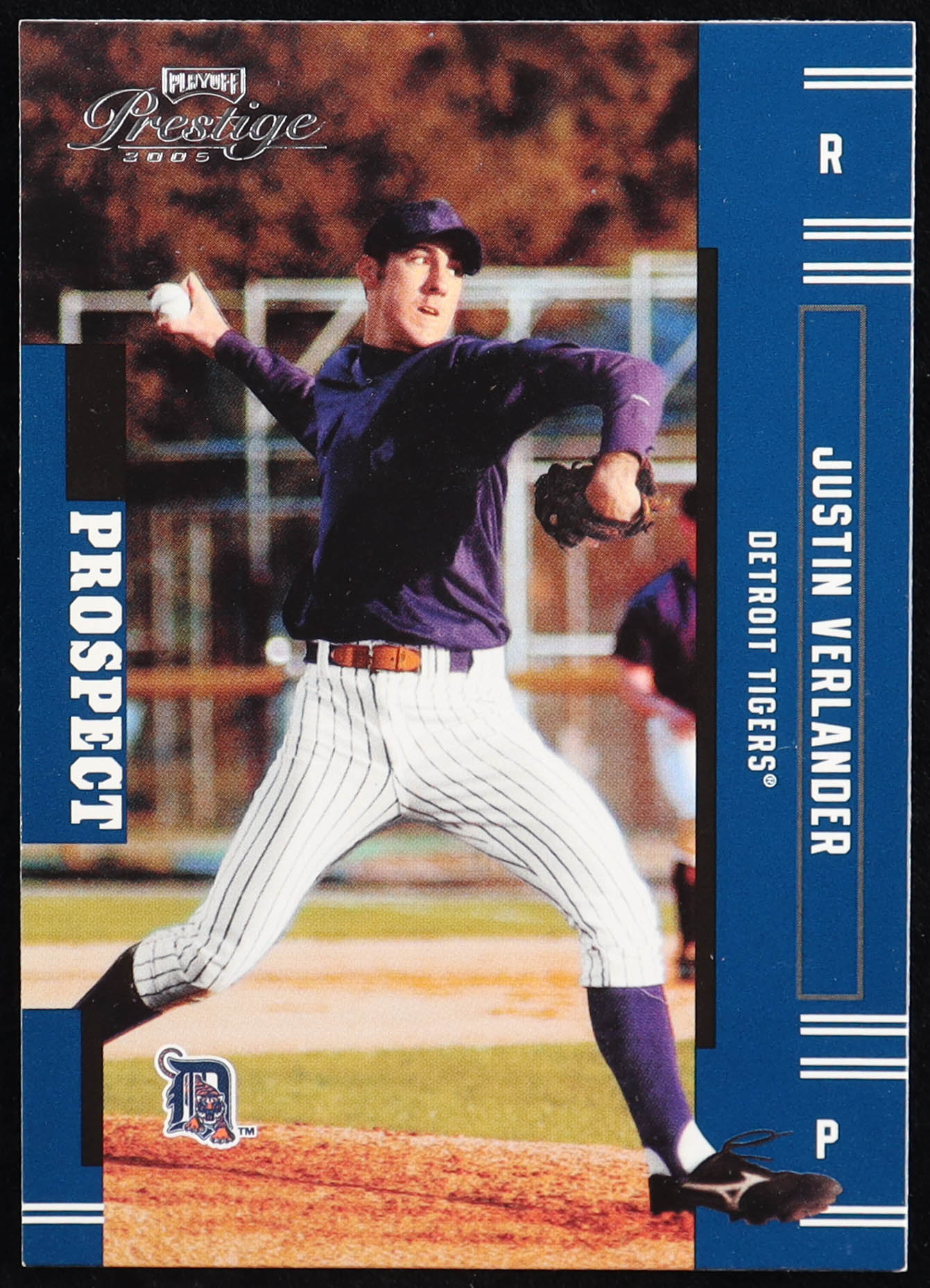 Justin Verlander 2005 Playoff Prestige #151 RC at PristineAuction.com Justin Verlander 2005 Playoff Prestige #151 RC at PristineAuction.com