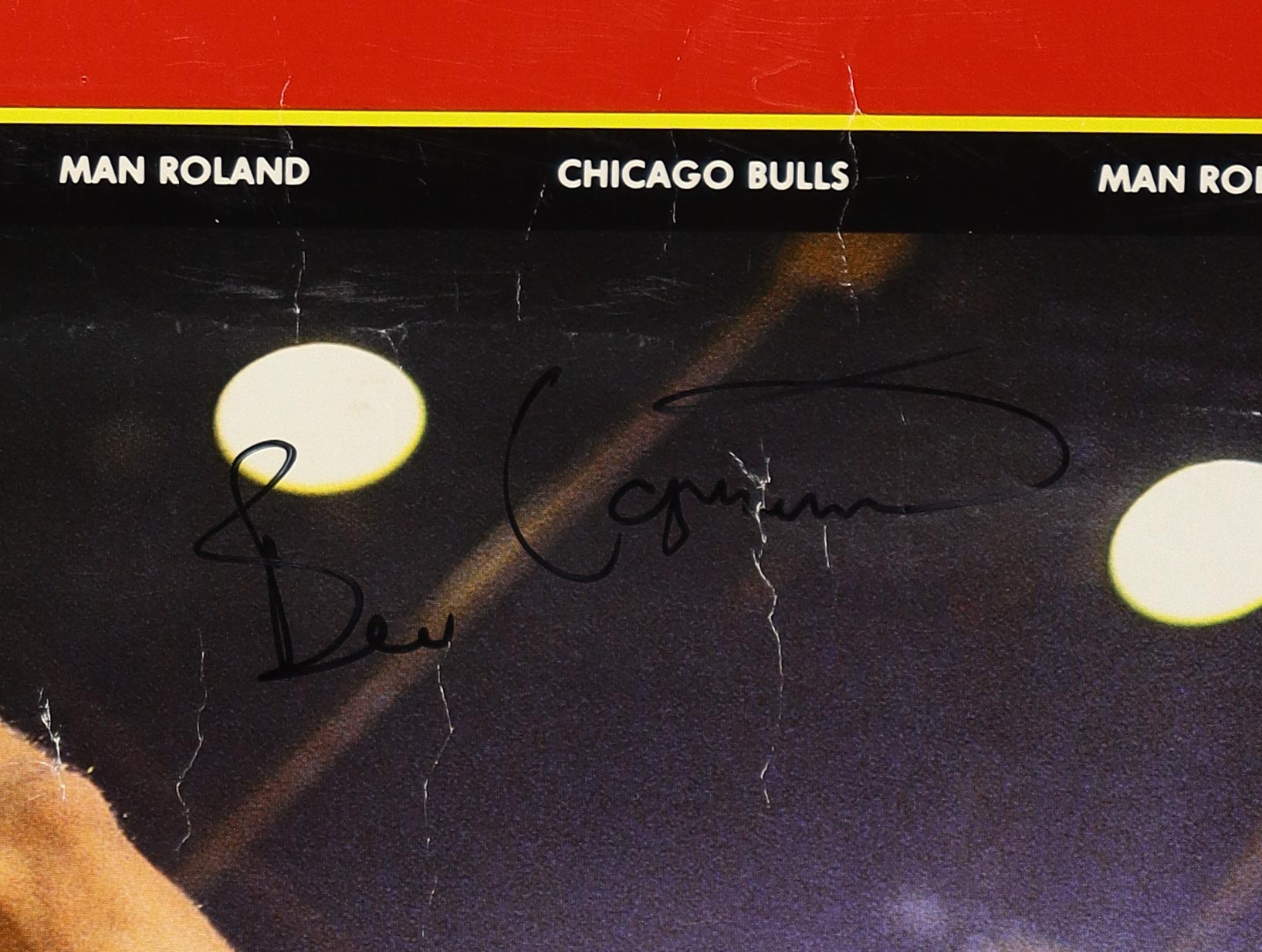 Original Bulls 1991 Schedule 38x55 Poster Signed By (4) with Michael Jordan, B. J. Armstrong, Bill Cartwright & Stacey King (PSA Hologram | Autograph Graded 8) at PristineAuction.com Original Bulls 1991 Schedule 38x55 Poster Signed By (4) with Michael Jordan, B. J. Armstrong, Bill Cartwright & Stacey King (PSA Hologram | Autograph Graded 8) at PristineAuction.com