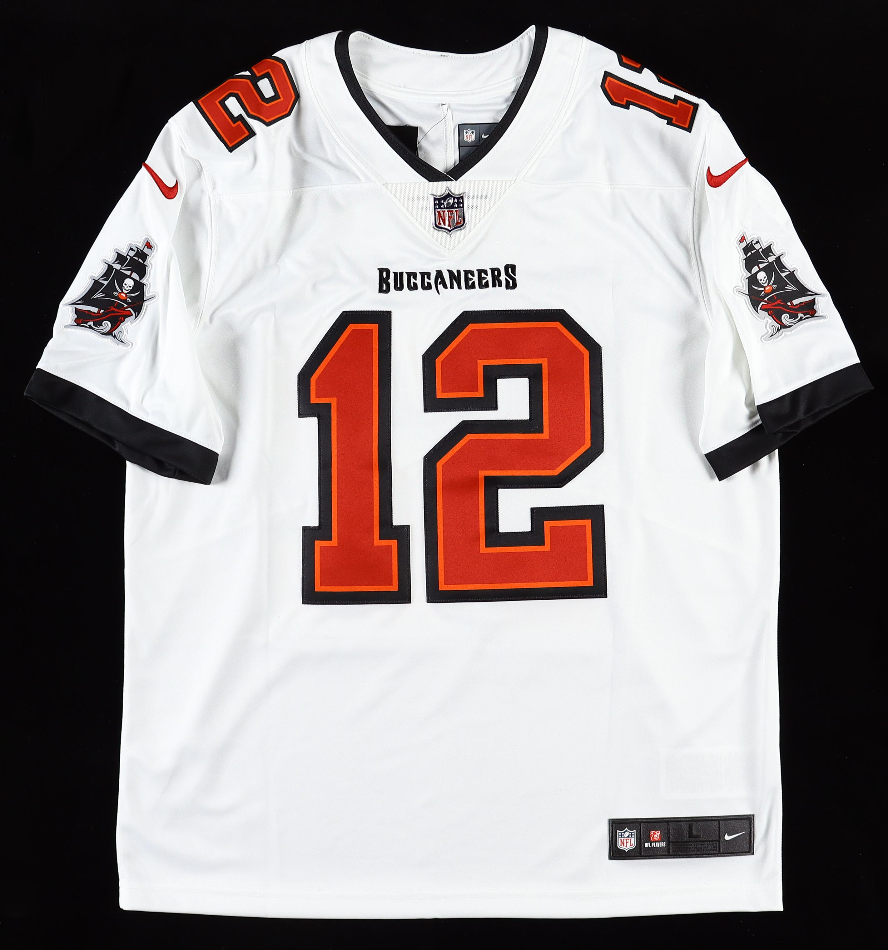 Tom Brady Signed Authentic Nike Limited Buccaneers Jersey Inscribed "SB LV MVP" (Fanatics) at PristineAuction.com Tom Brady Signed Authentic Nike Limited Buccaneers Jersey Inscribed "SB LV MVP" (Fanatics) at PristineAuction.com